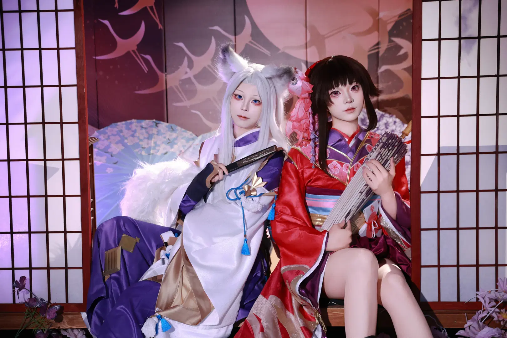 【神楽コスプレ】『陰陽師 10周年』平安京にて晴明と囲碁を打つ - 玛哈布芙达音 - 5枚目
