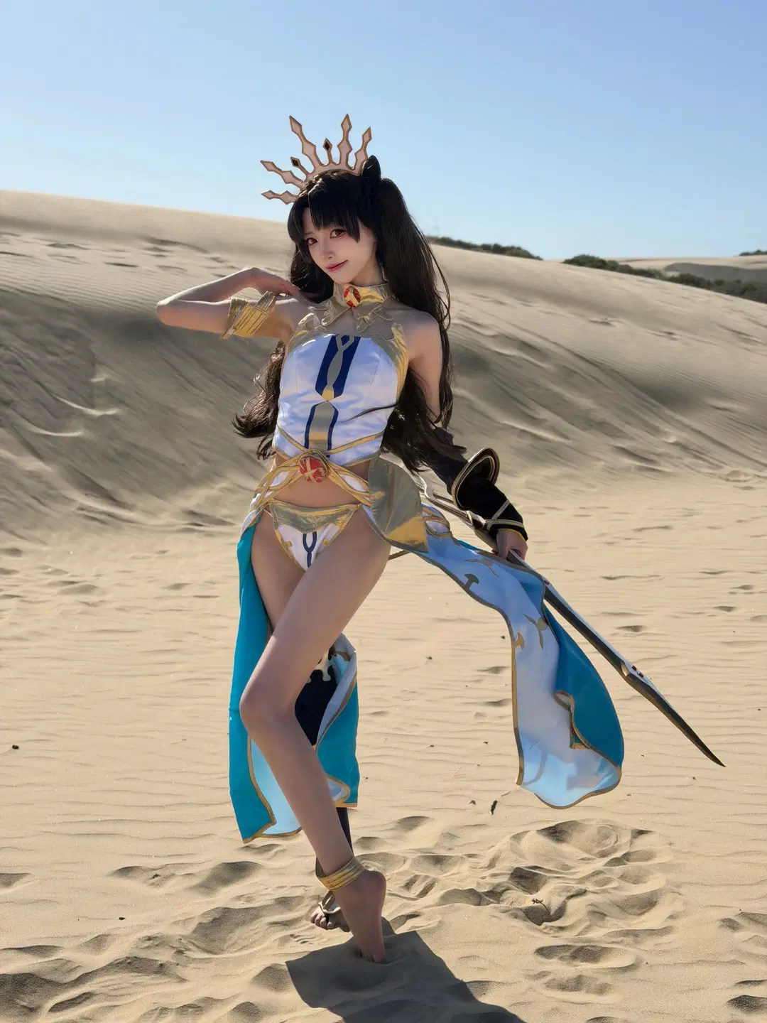 FGO, 伊什塔尔cos, 命运冠位指定, 弓凛, 沙漠外景