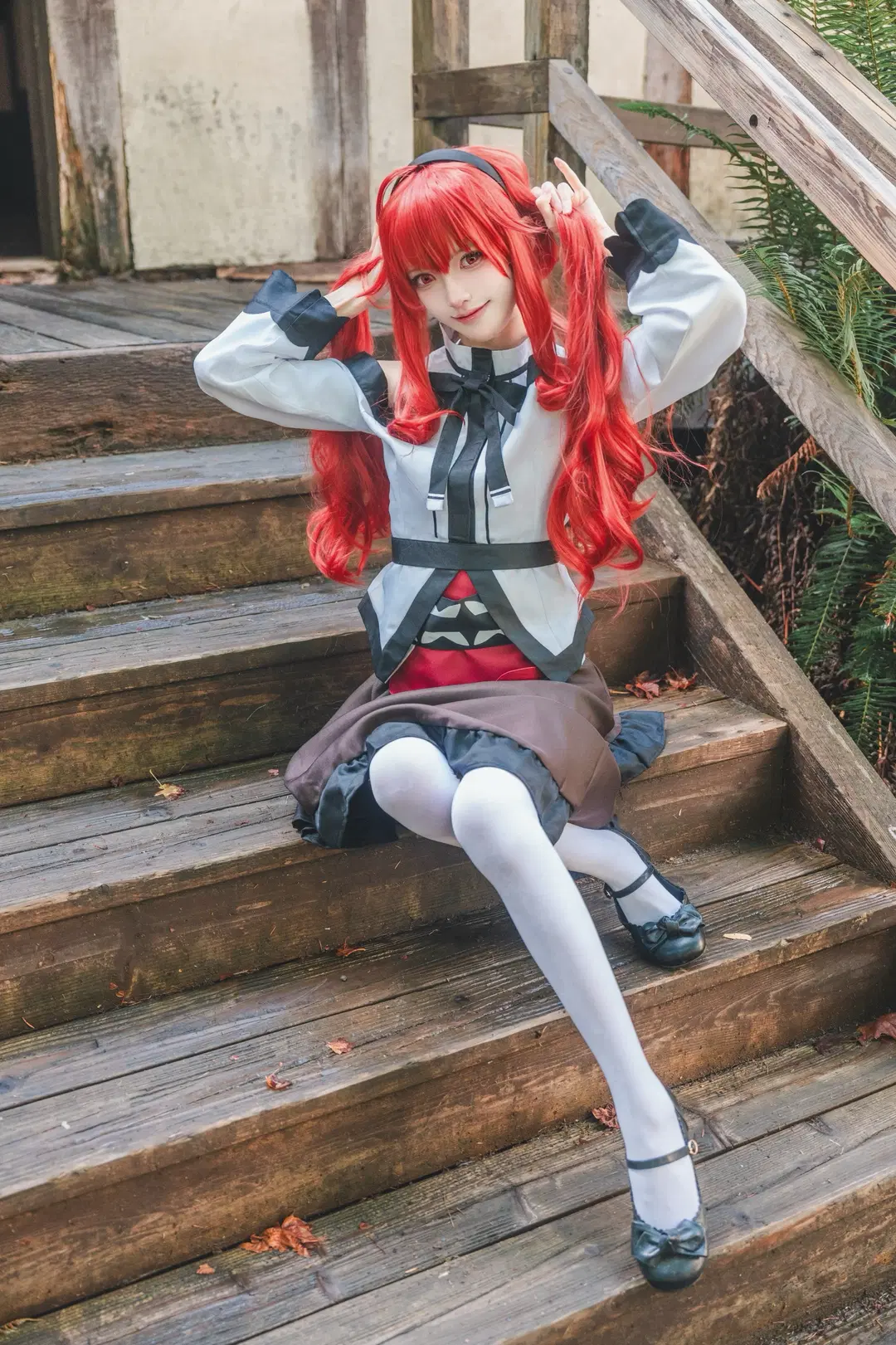 艾莉丝cos, 白丝, cosplay正片, 无职转生, 红妈妈
