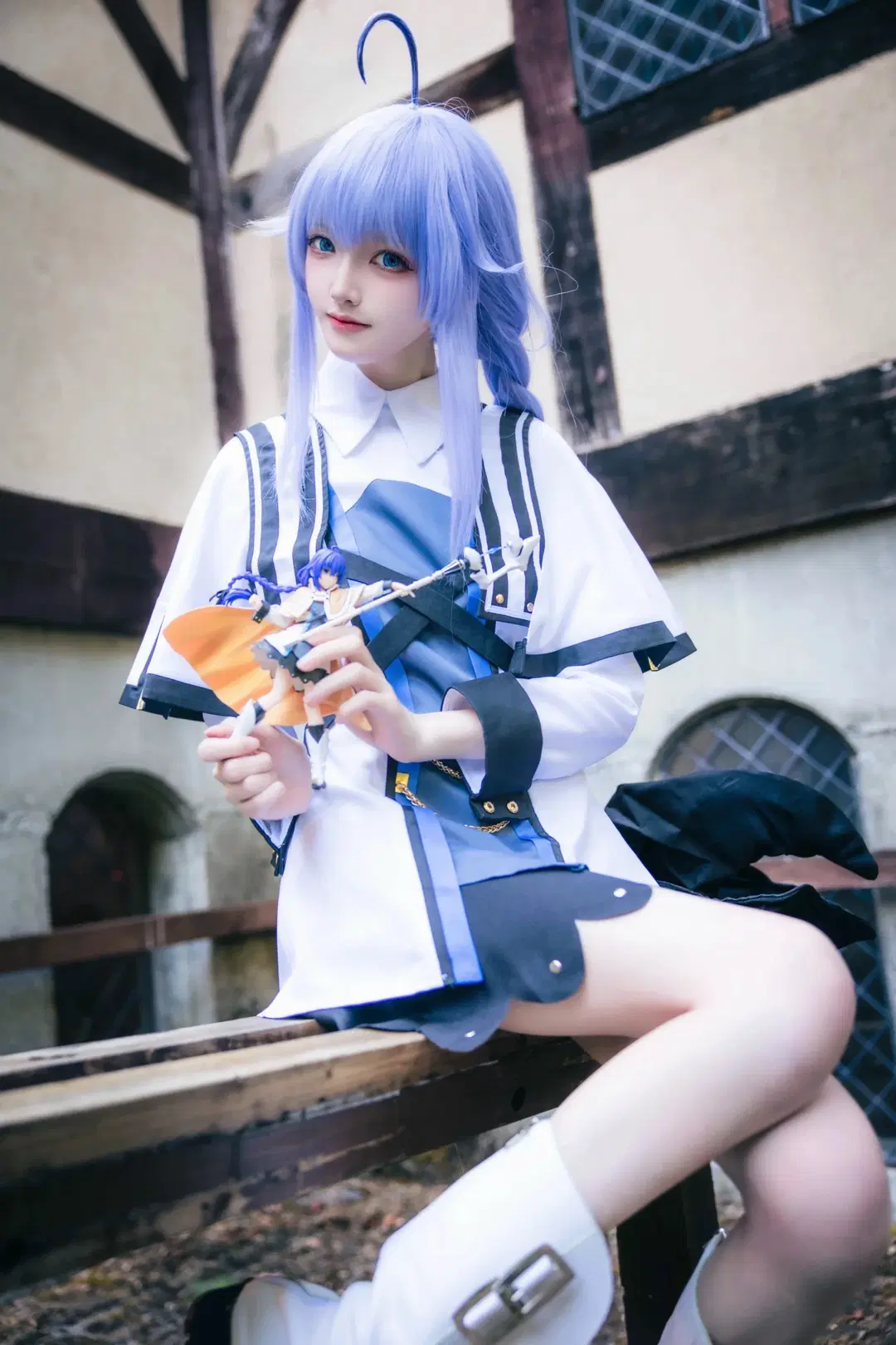 二次元, cosplay, 白丝, 洛琪希cos, 无职转生
