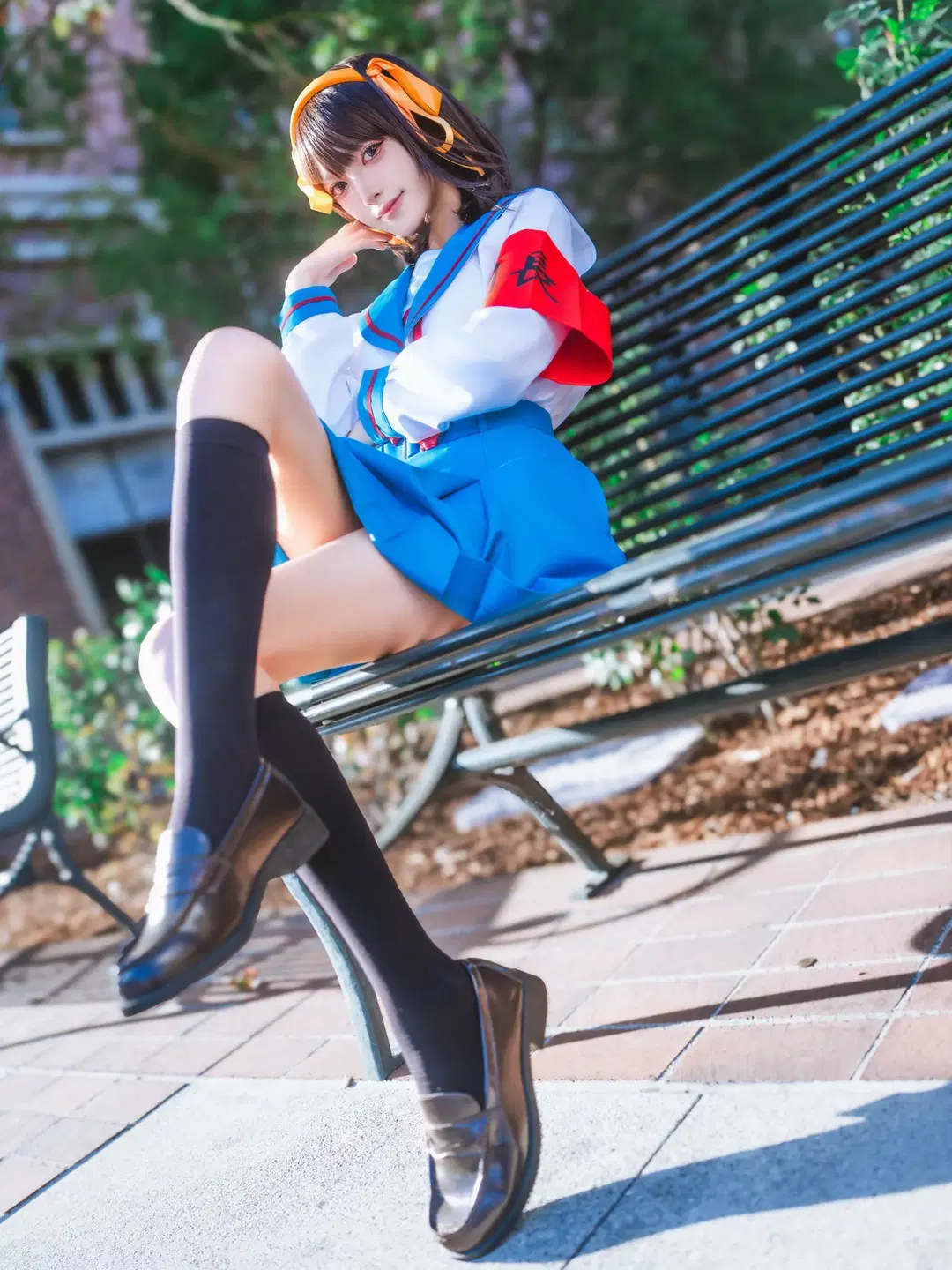 【凉宫春日cos】凉宫春日的忧郁，暑假外景拍摄 - 汐纸纸 - 第3张