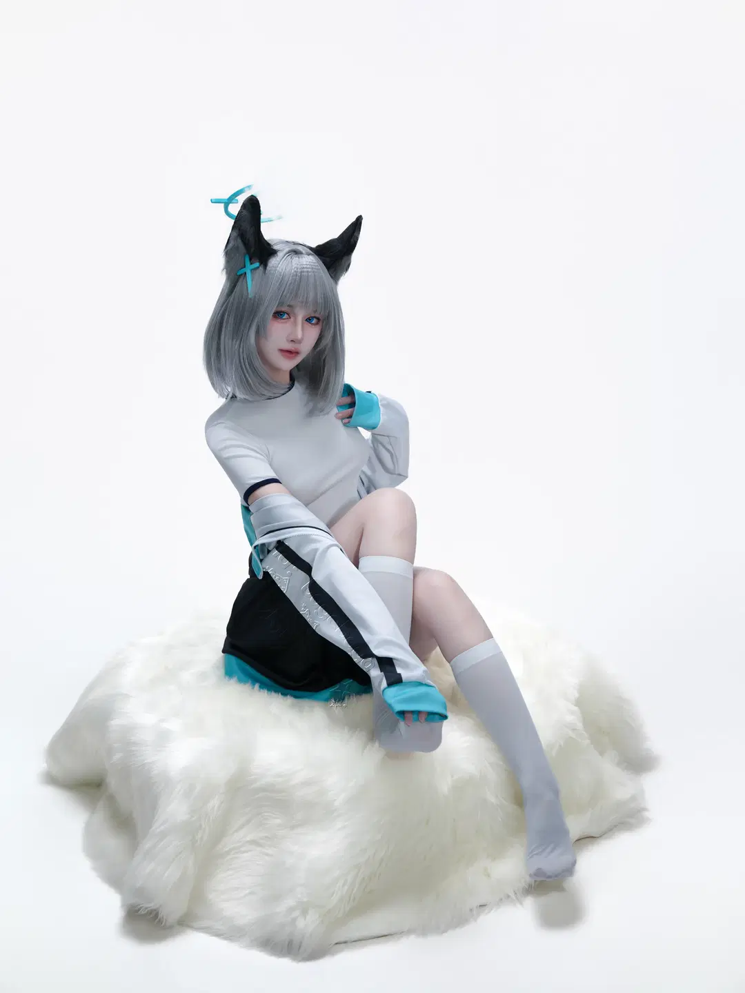 cosplay, 蔚蓝档案, 砂狼白子cos, 体操服, 丝袜