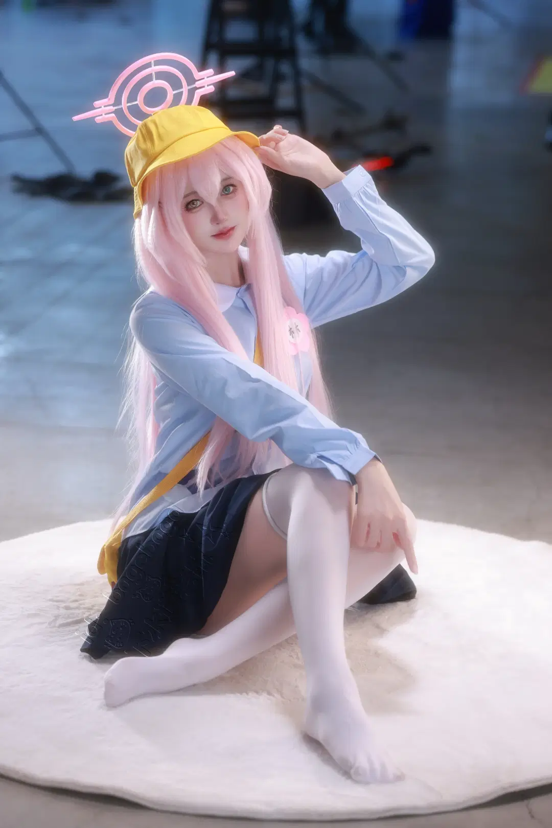 蔚蓝档案, 漫展, 小鸟游星野cos, 白丝, cosplay现场