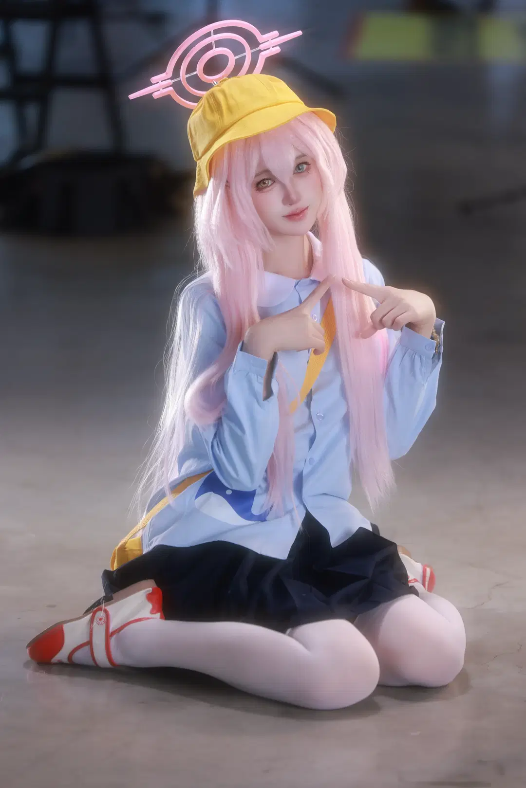 二次元, 蔚蓝档案, 小鸟游星野cos, 漫展摄影, 白丝