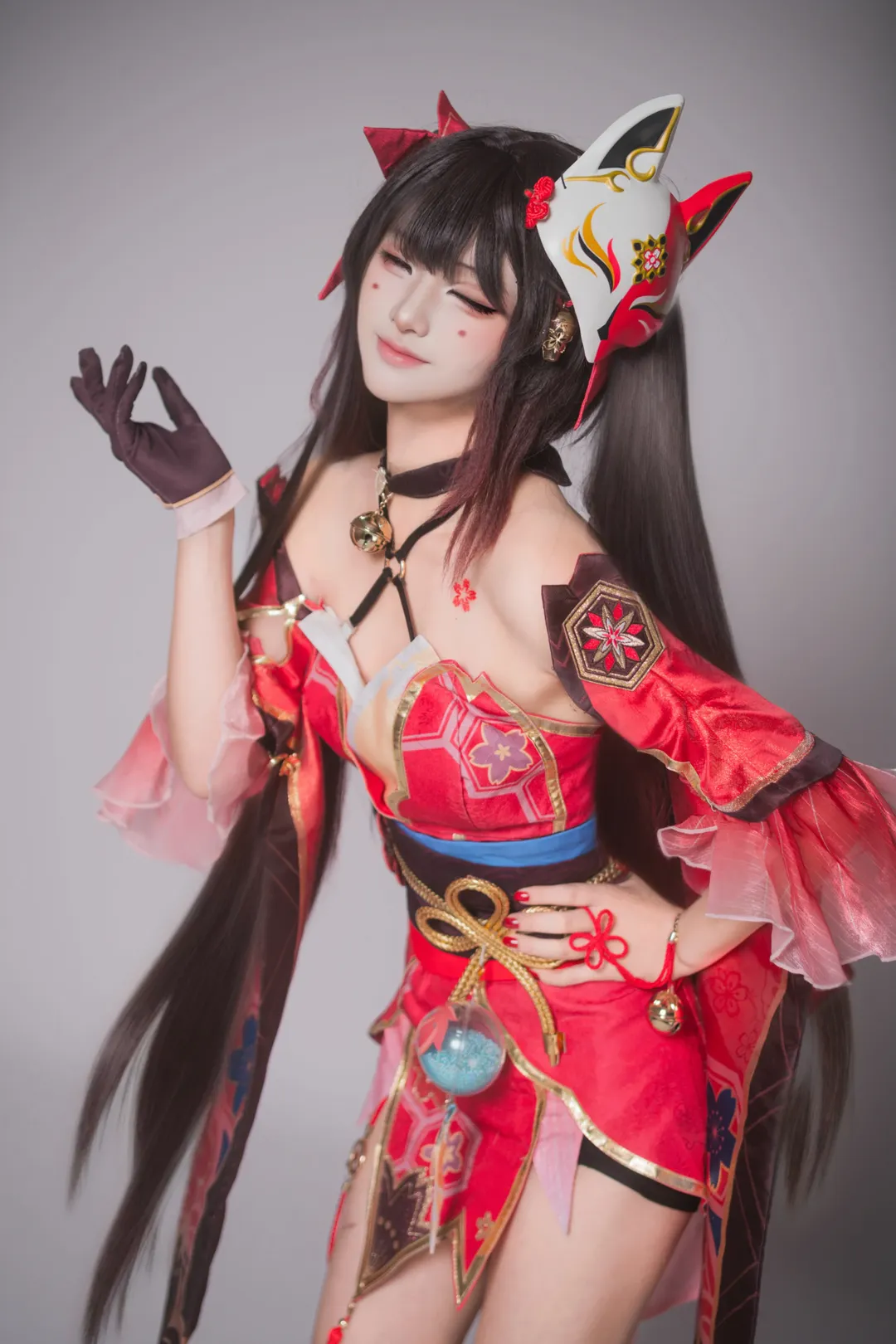 崩壊：スターレイル, 二次元コスプレ, 花火 コスプレ, 和風コスプレ, 狐面の少女 - 1枚目