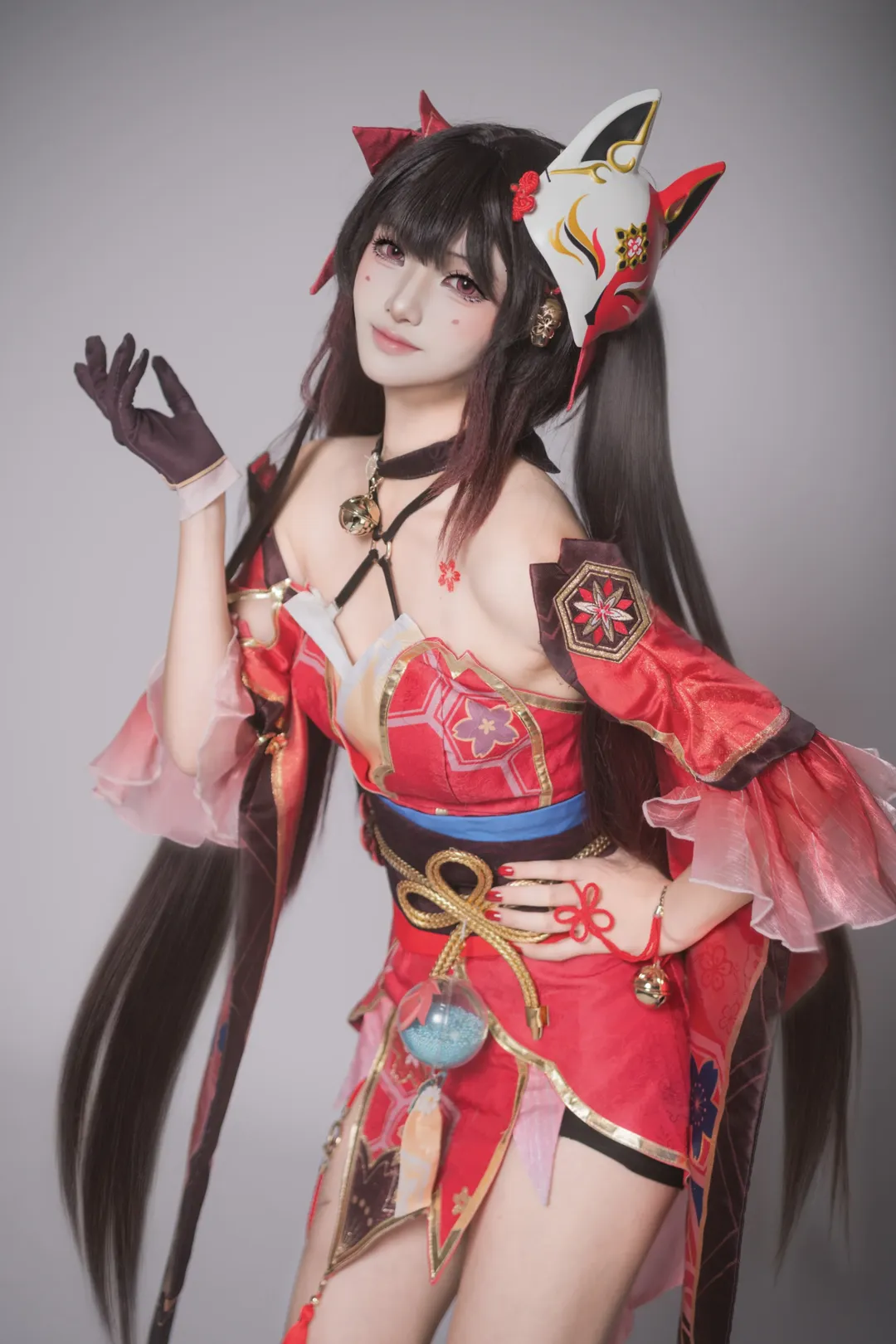崩坏星穹铁道, 二次元cosplay, 花火cos, 和风cosplay, 狐面少女
