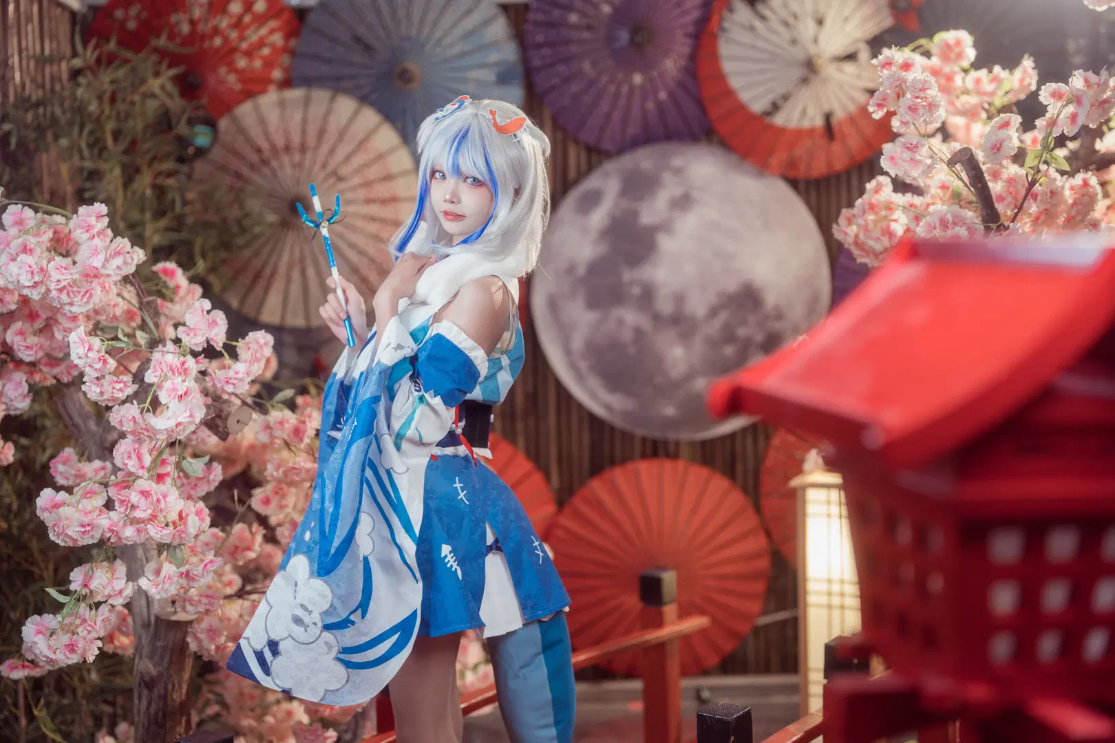【Gura cos】化身可爱小鲨鱼的和风装扮 - 艾西Aiwest - 第2张
