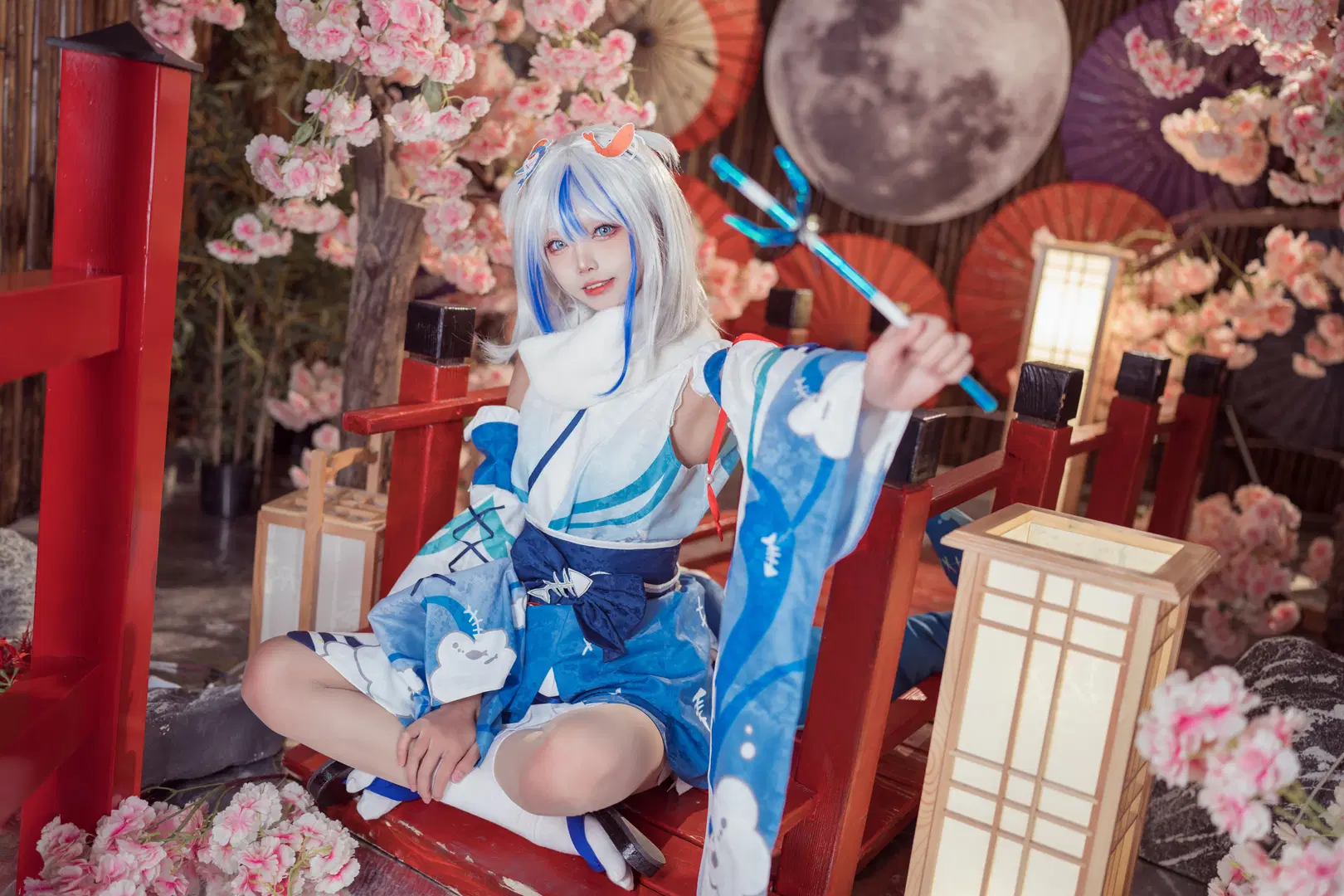 【Gura cos】化身可爱小鲨鱼的和风装扮 - 艾西Aiwest - 第4张