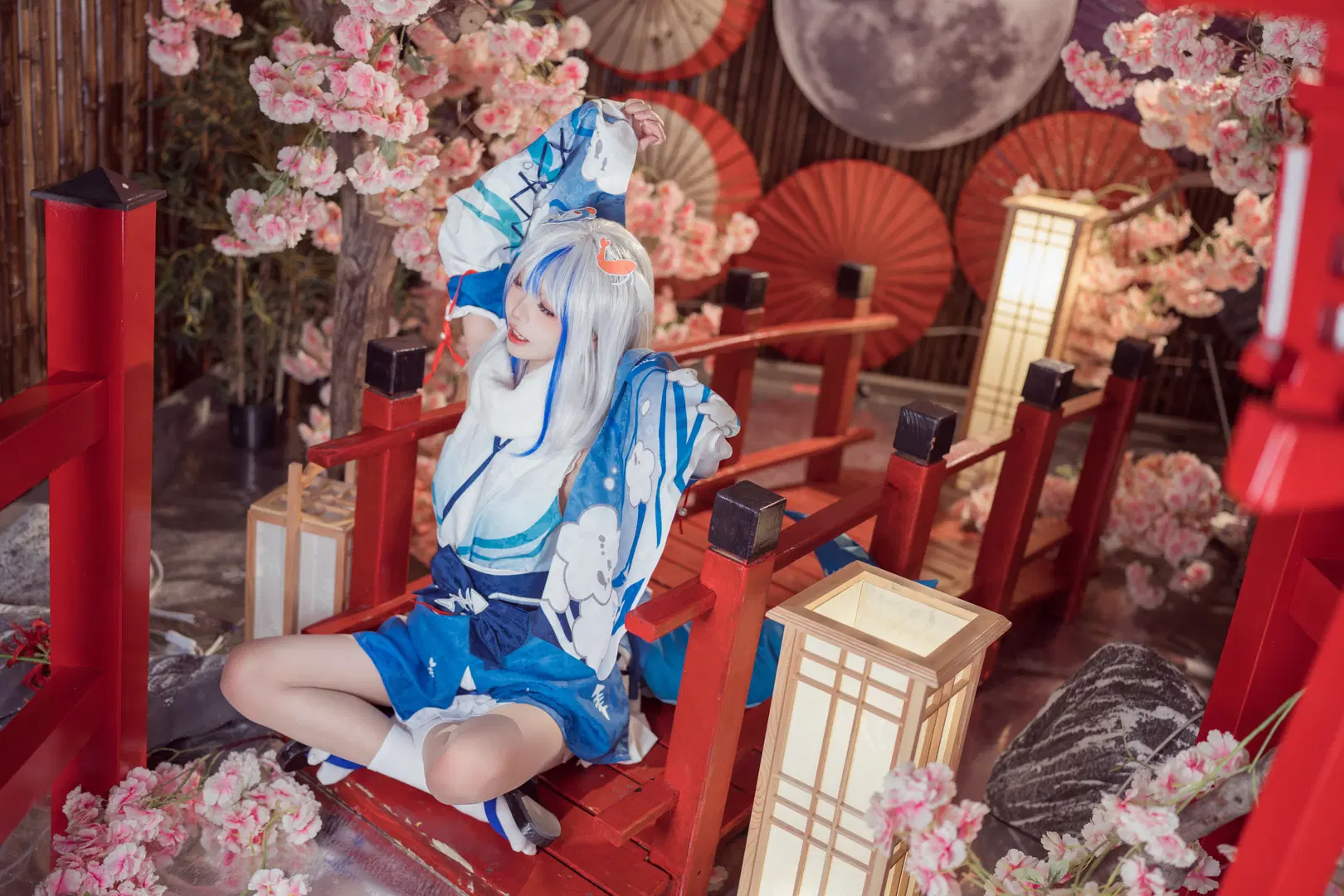 【Gura cos】化身可爱小鲨鱼的和风装扮 - 艾西Aiwest - 第5张