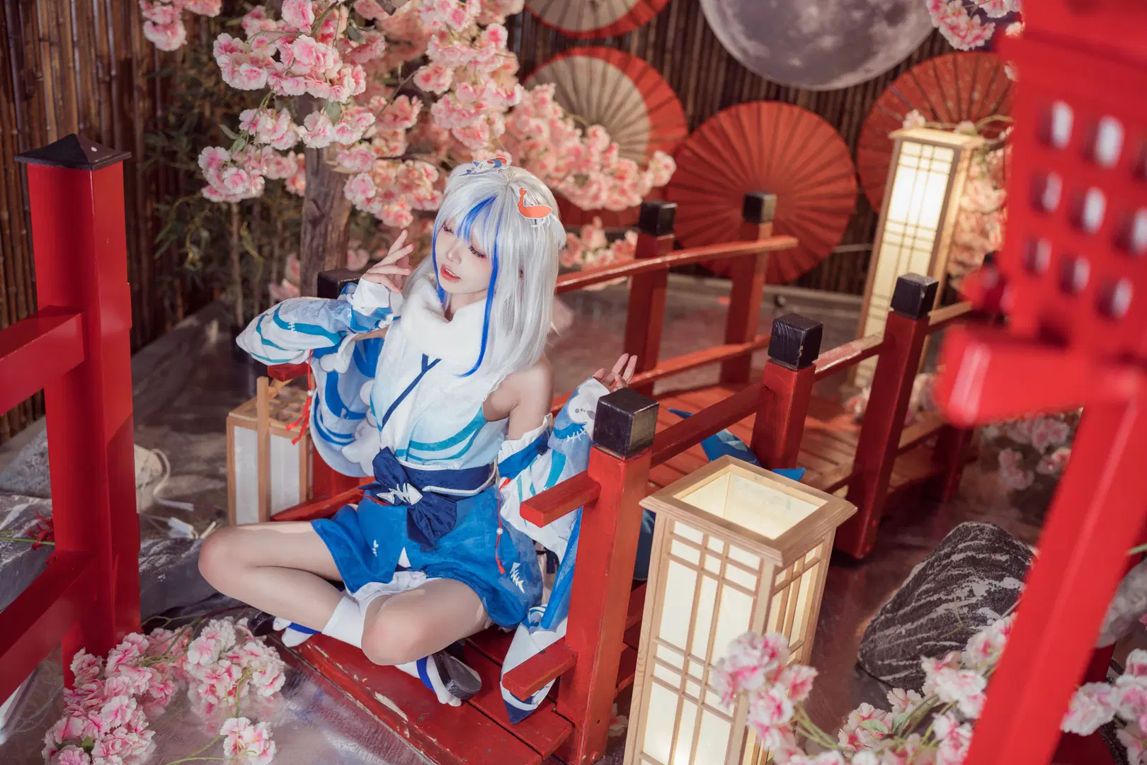 【Gura cos】化身可爱小鲨鱼的和风装扮 - 艾西Aiwest - 第6张