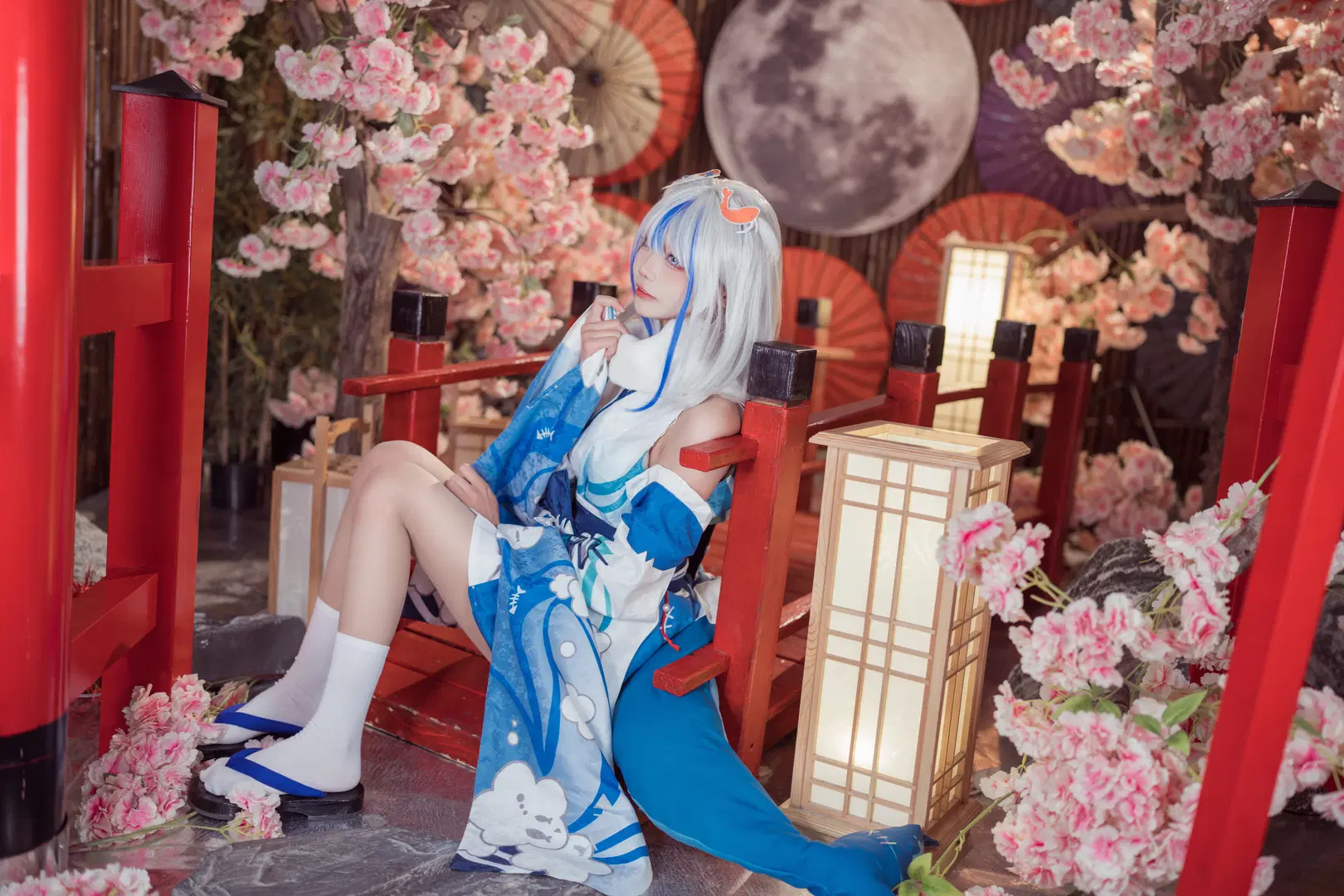 【Gura cos】化身可爱小鲨鱼的和风装扮 - 艾西Aiwest - 第7张