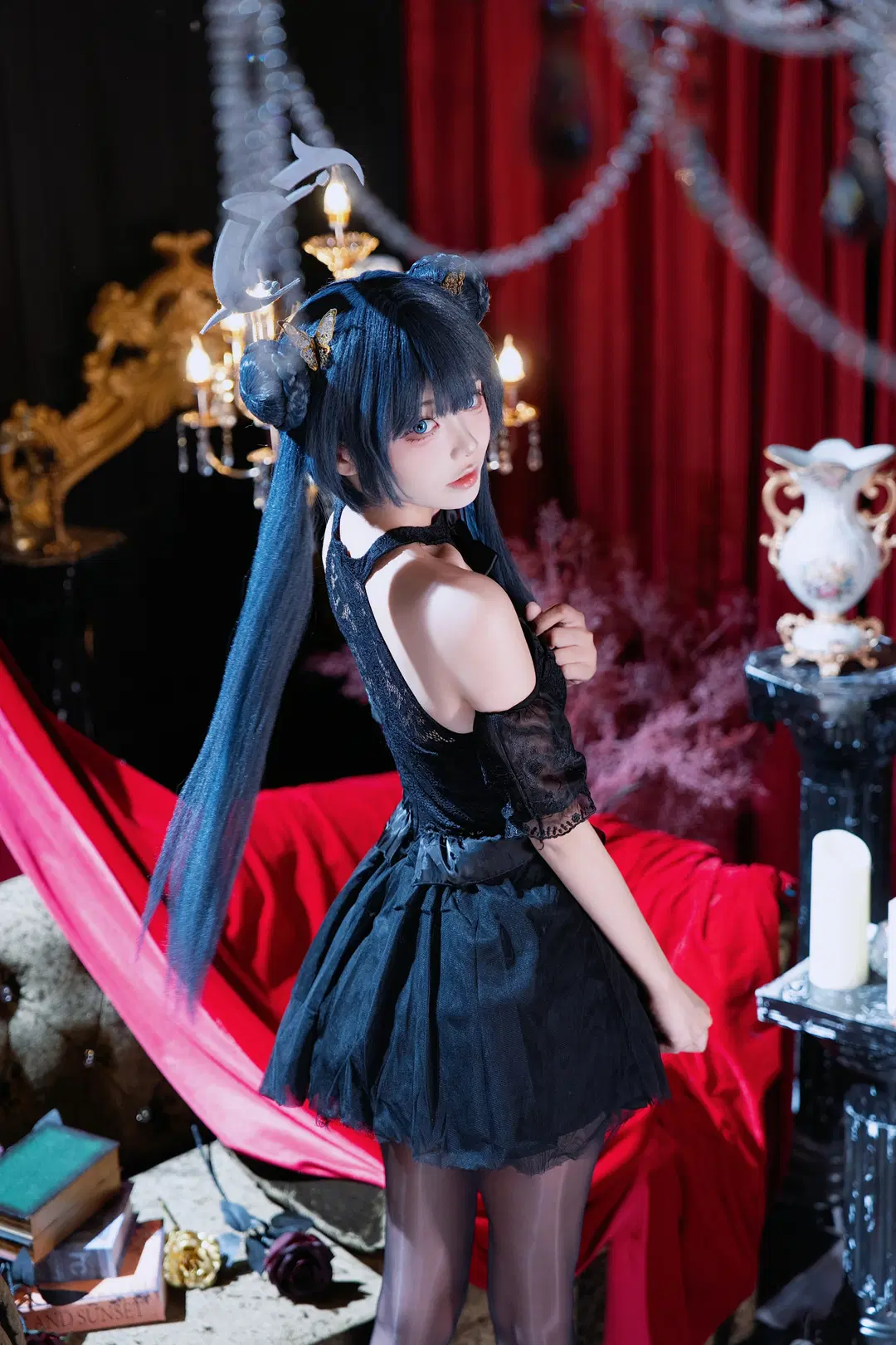 [Ryuge Kisaki cosplay] Blue Archive 5th Anniversary Dress: Dark Retro Studio Shoot by 艾西Aiwest - Image 2