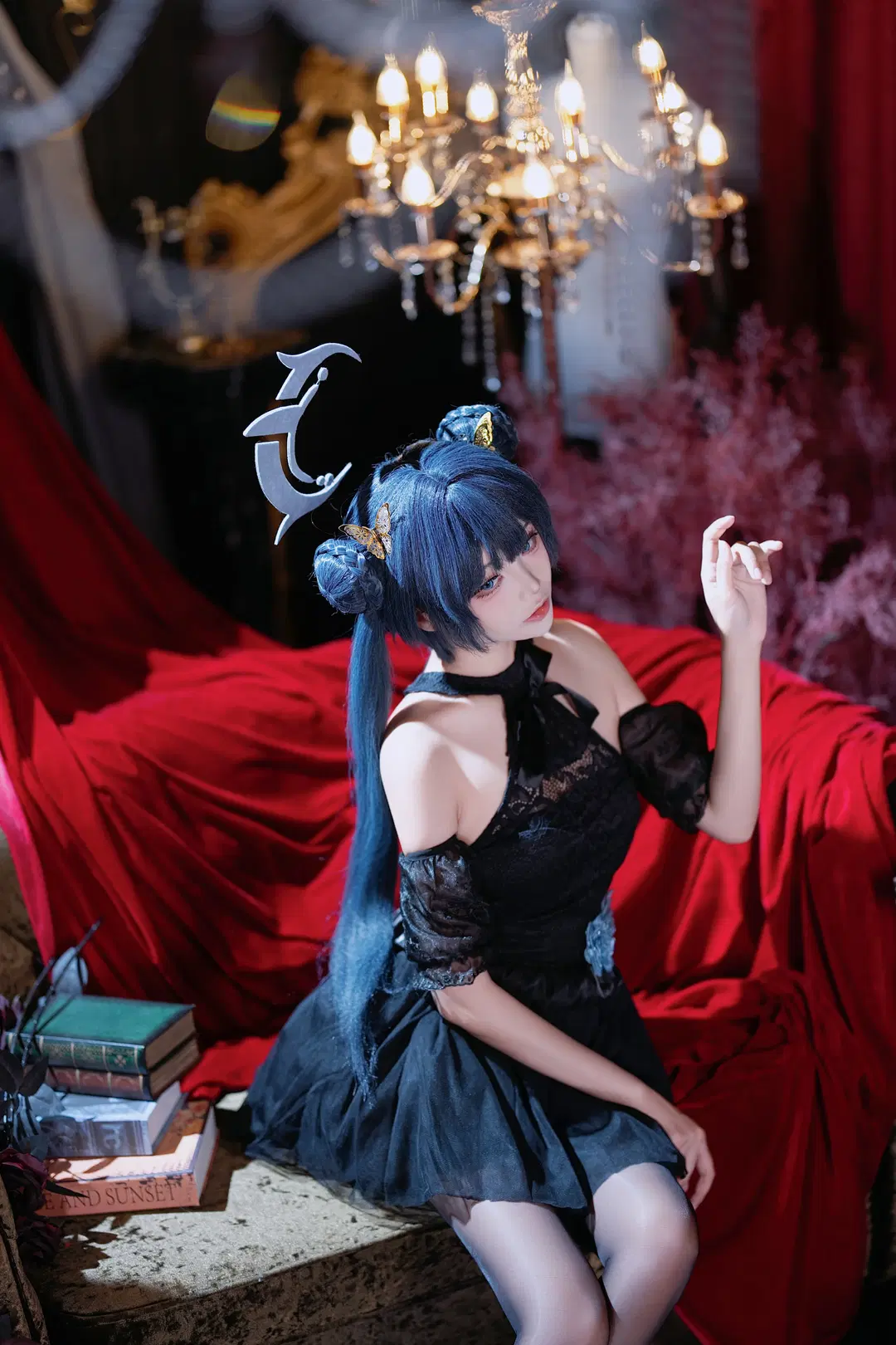 [Ryuge Kisaki cosplay] Blue Archive 5th Anniversary Dress: Dark Retro Studio Shoot by 艾西Aiwest - Image 3