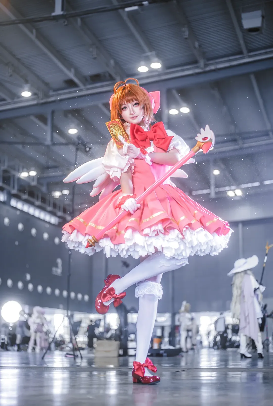木之本樱cos, 魔卡少女樱, 白丝, 场照返图, 长沙漫展