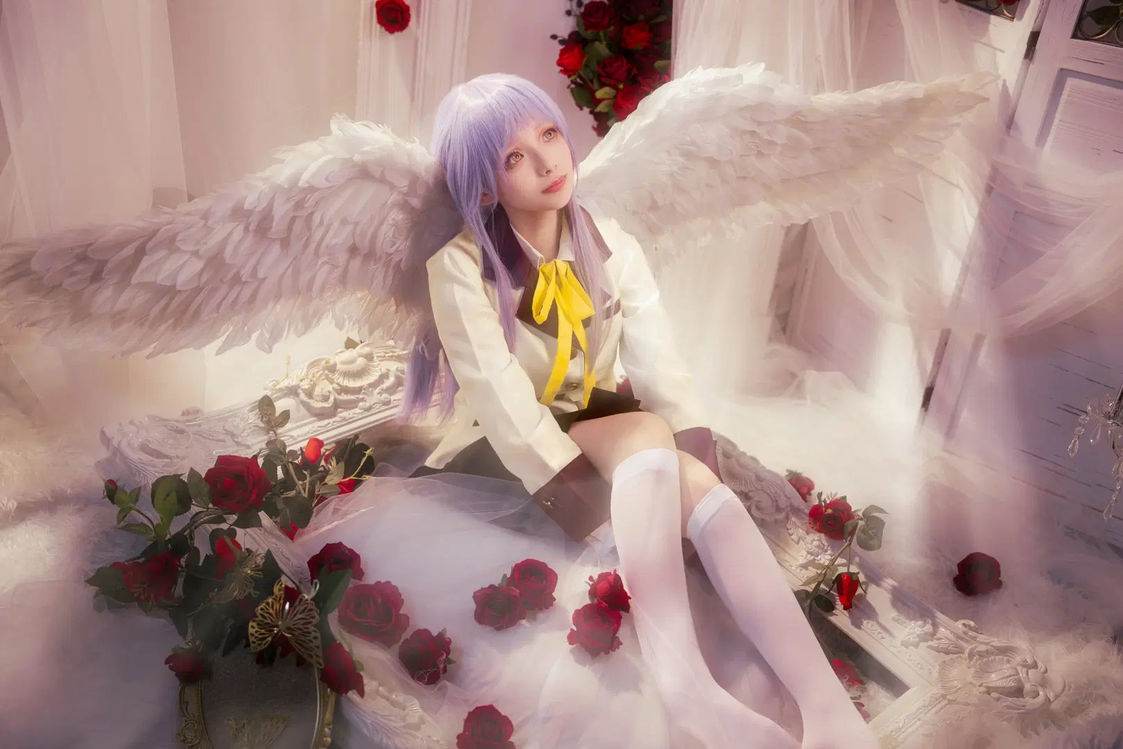 【立華かなで コスプレ】『Angel Beats!』赤と白が織りなす夢幻の天使 - 萌萌的亚古兽HANS - 8枚目