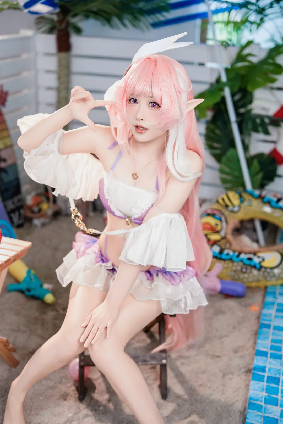 【エリシア 真我・人の律者 コスプレ】『崩壊：スターレイル』夏の水着コスプレ清涼撮影記録 - 捌yeah - 3枚目