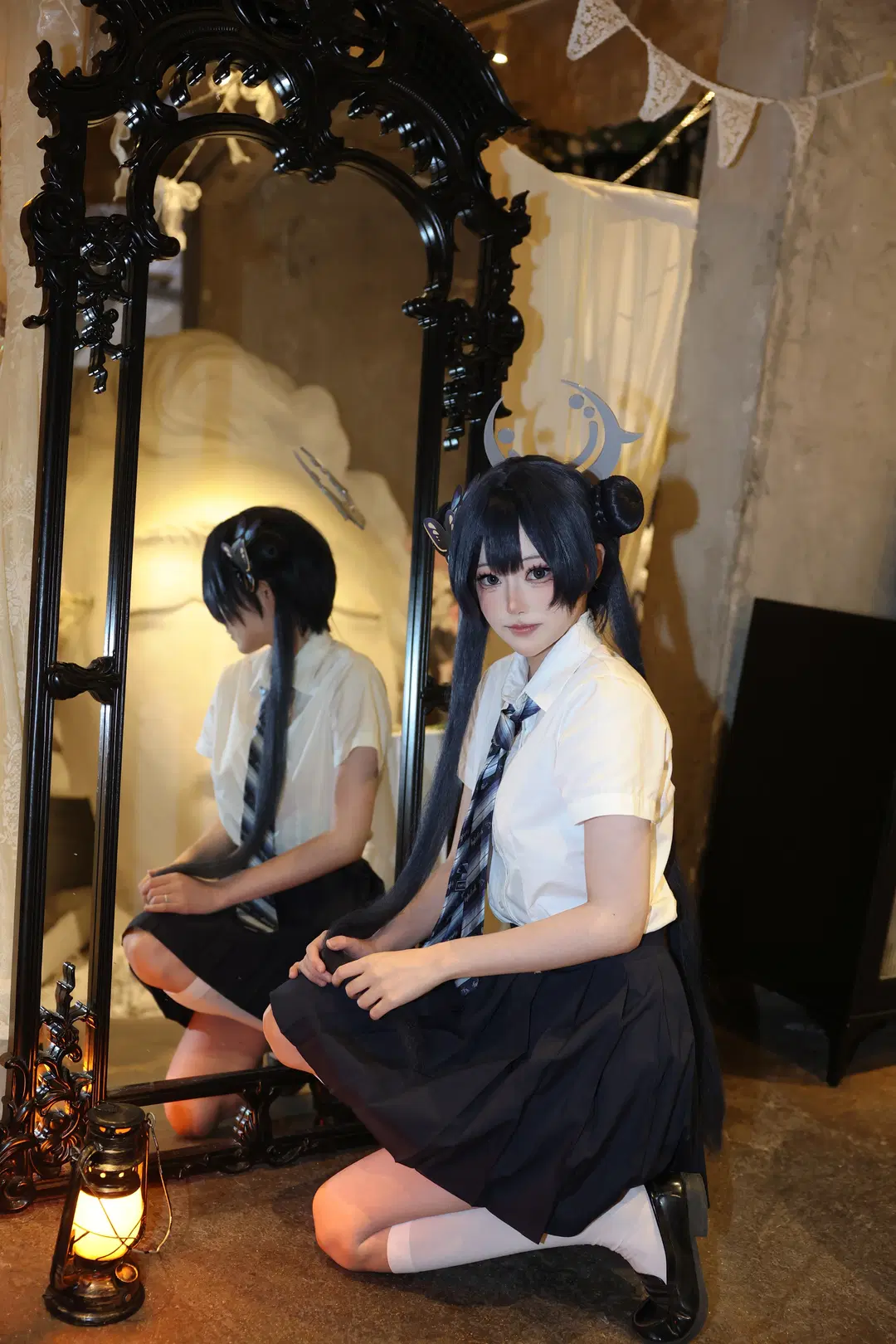 【キサキ コスプレ】『ブルーアーカイブ』レトロカフェの角灯とケーキ - 悲伤的肥牛卷 - 4枚目