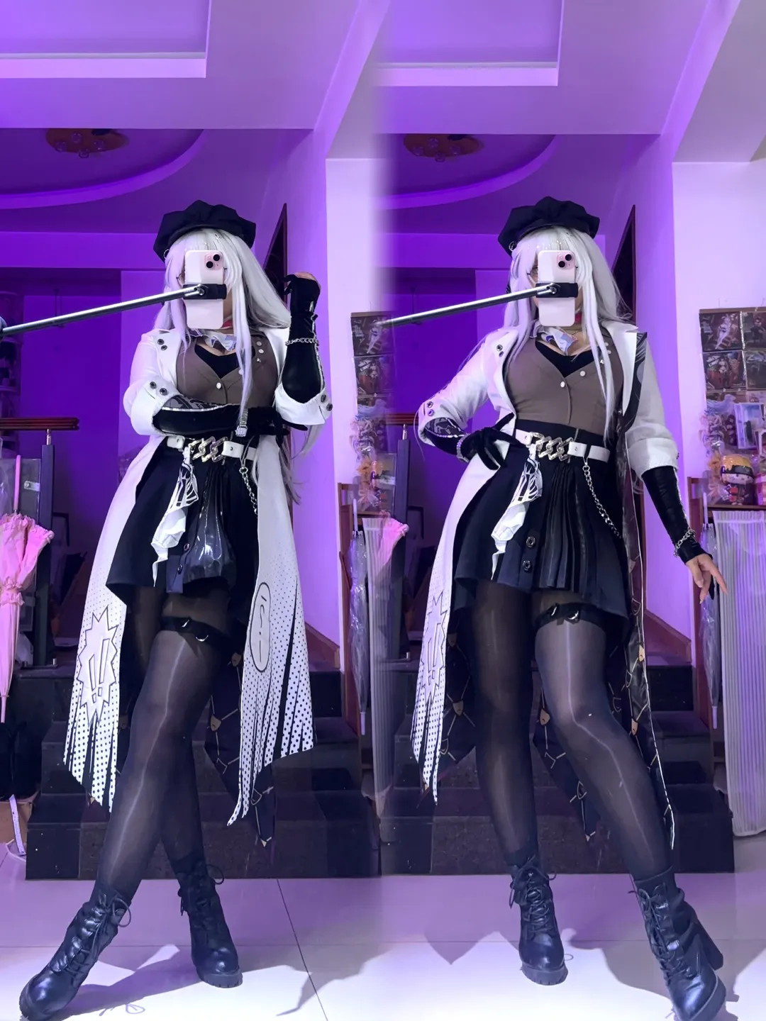 崩坏：星穹铁道, 黑丝穿搭, cosplay试衣, 虚照cos, 长腿 - 第1张