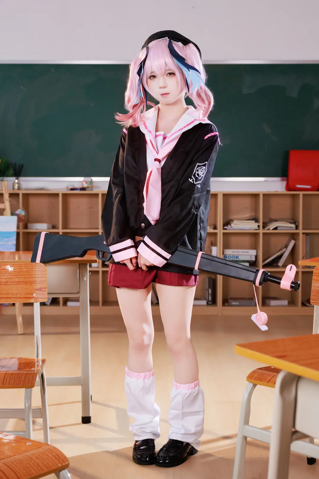 【下江コハル コスプレ】ブルーアーカイブ 教室の中のピンクの正義 - 风凛纸鸢 - 2枚目
