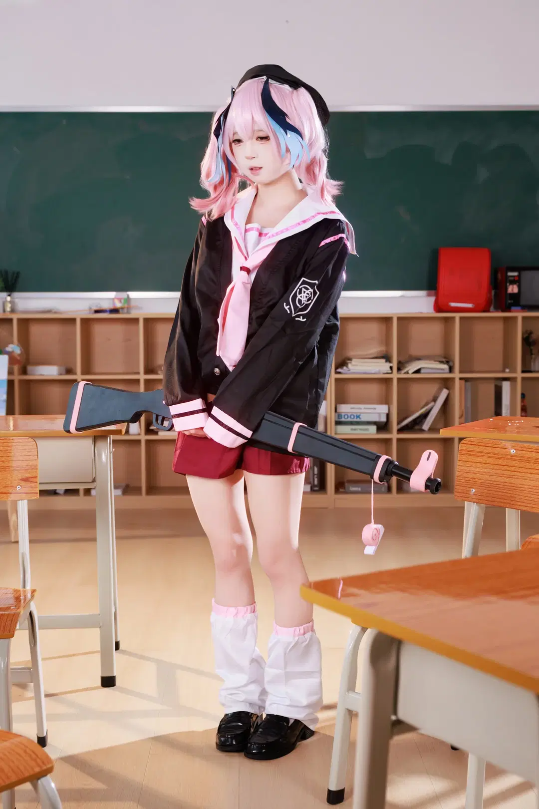 【下江コハル コスプレ】ブルーアーカイブ 教室の中のピンクの正義 - 风凛纸鸢 - 3枚目