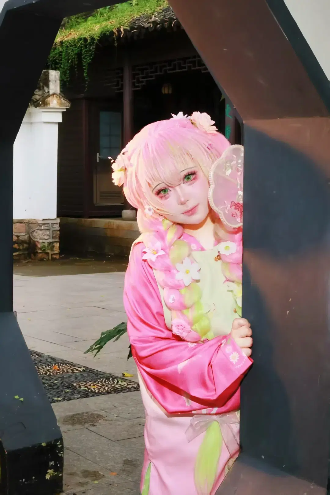 【甘露寺蜜璃cos】陽光下的粉綠私設漢服穿搭 - 祁肥肥肥鱼 - 第11張