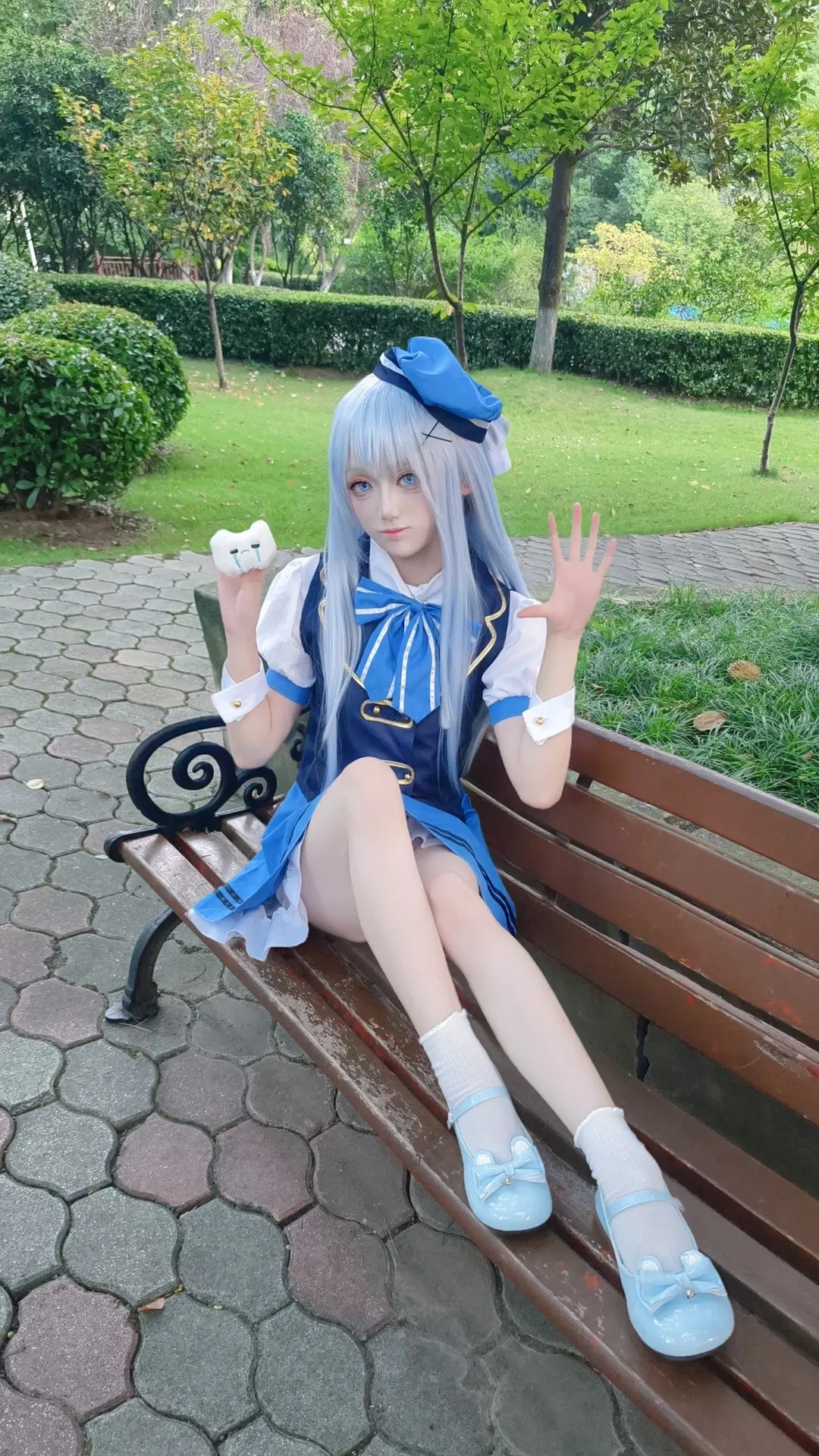 香风智乃cos, 可爱少女, 日常拍照, 请问您今天要来点兔子吗？, 公园外景