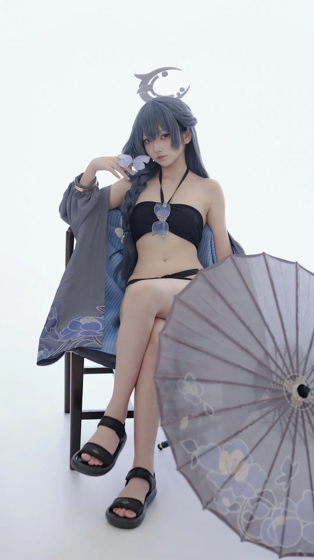 cosplay, 妃咲cos, 碧蓝档案, 龙华妃咲, 妃咲水着