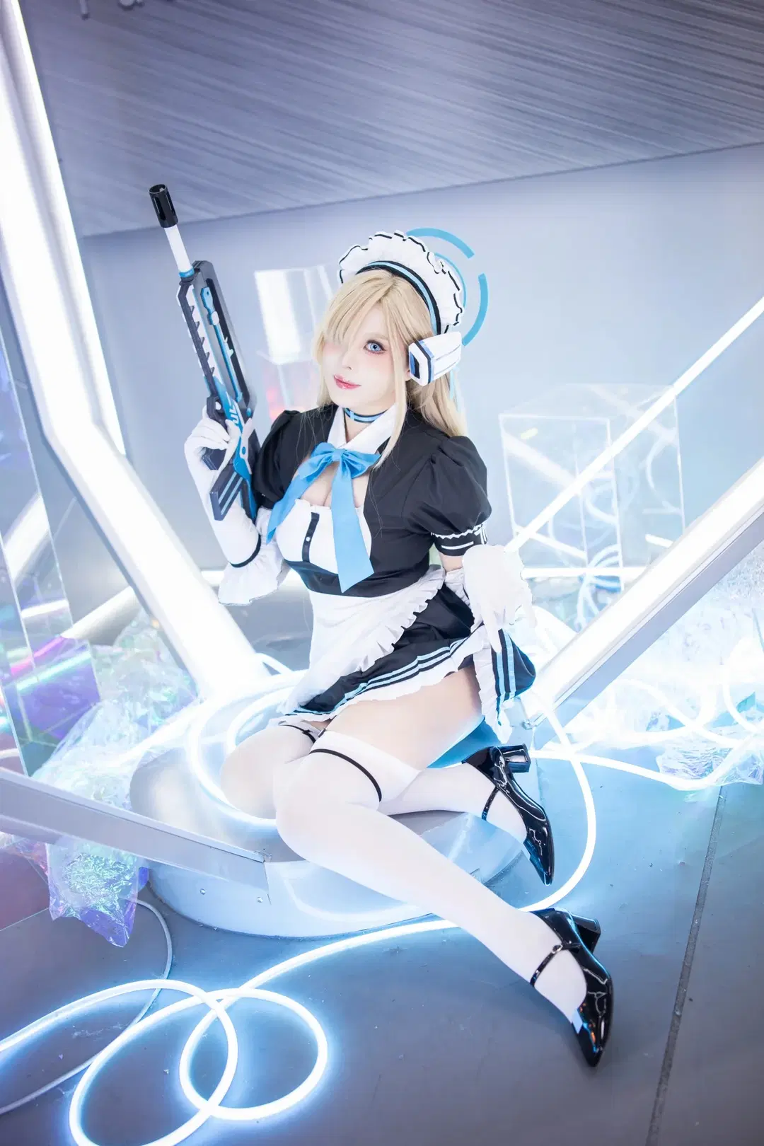 【Ichinose Asuna cosplay】Blue Archive Sci-Fi Maid Photoshoot Sharing by 在线只有5分钟 - Image 5