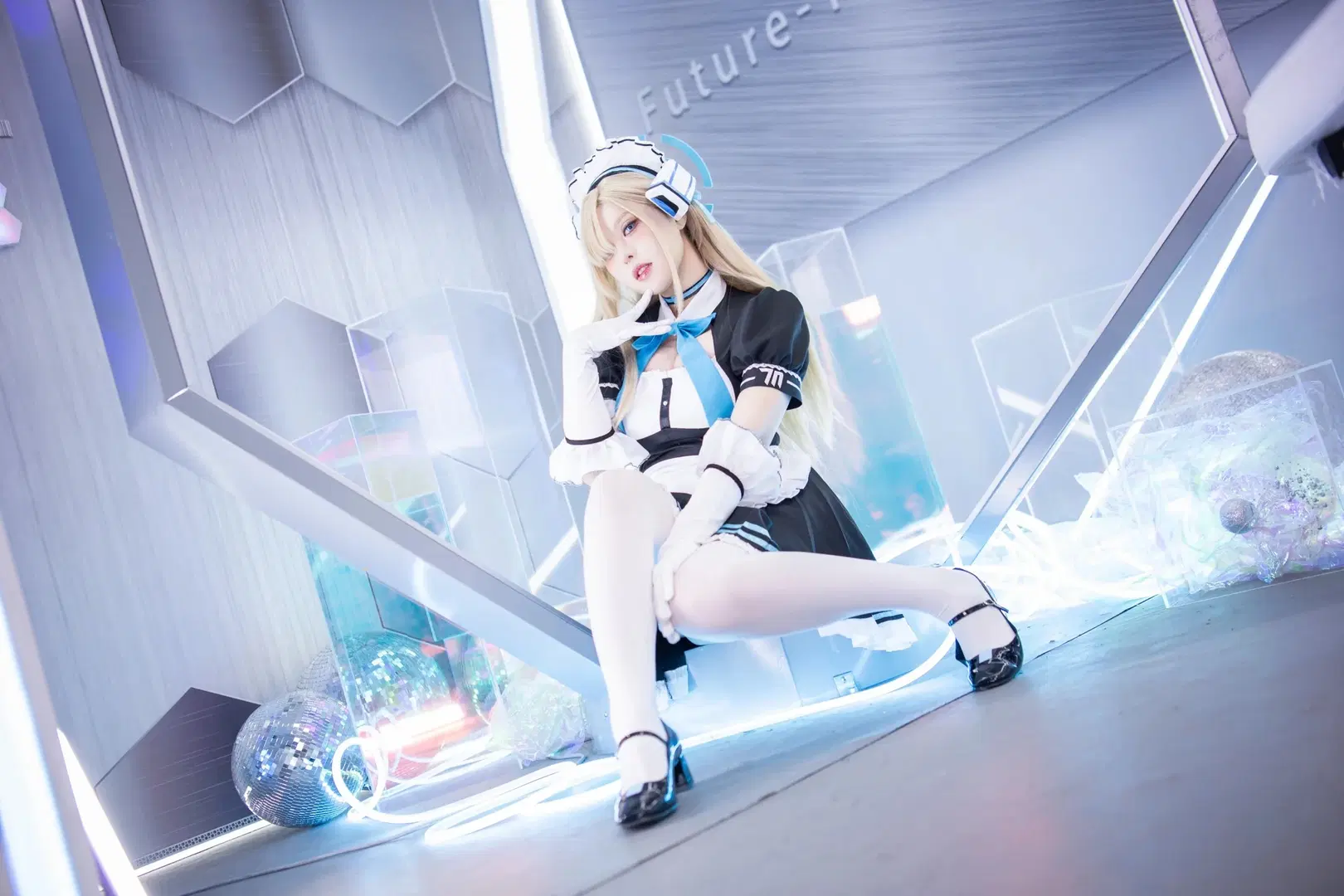 【Ichinose Asuna cosplay】Blue Archive Sci-Fi Maid Photoshoot Sharing by 在线只有5分钟 - Image 8