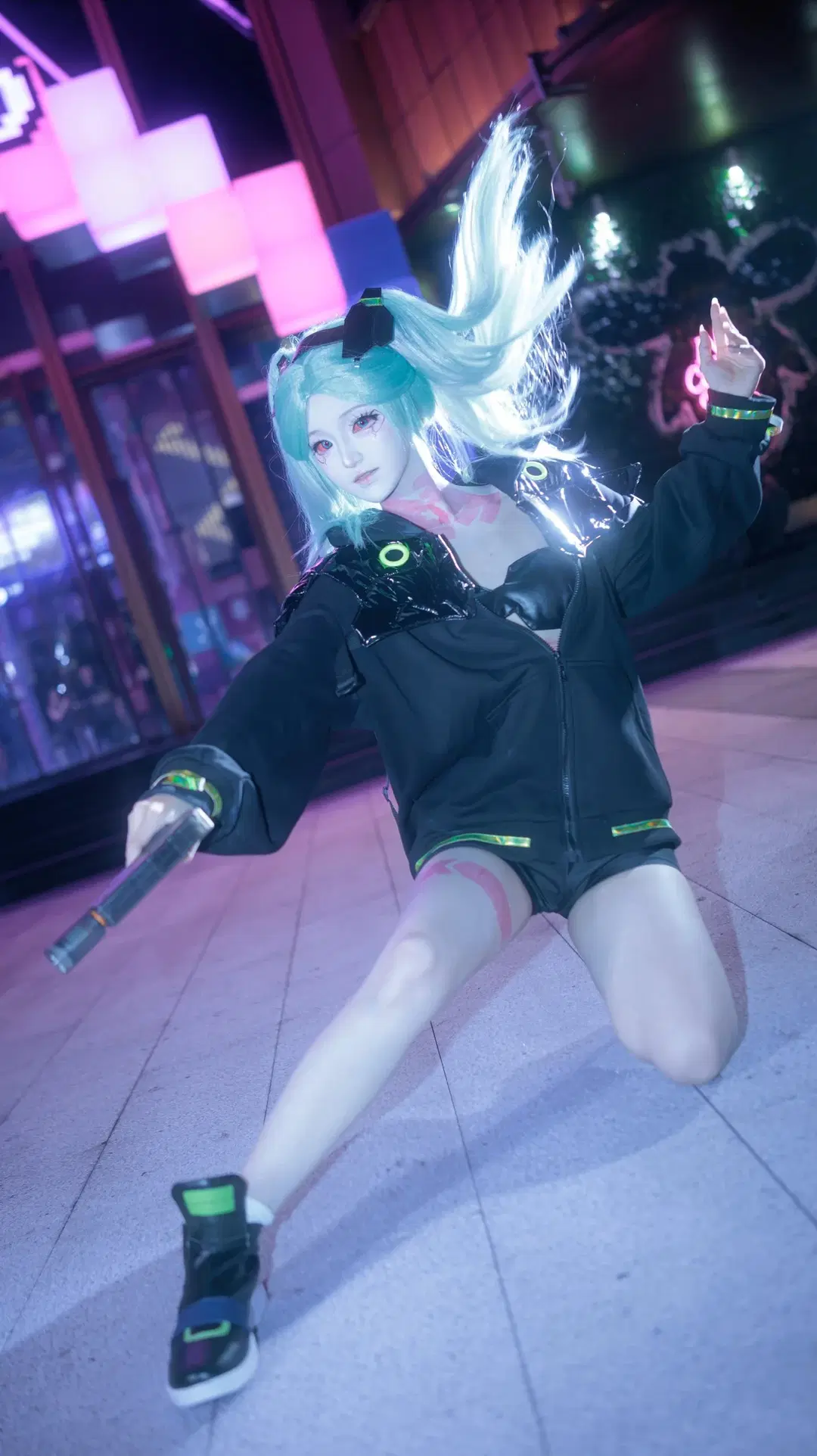 【丽贝卡cos】赛博朋克边缘行者里的夜之城少女 - 在线只有5分钟 - 第4张