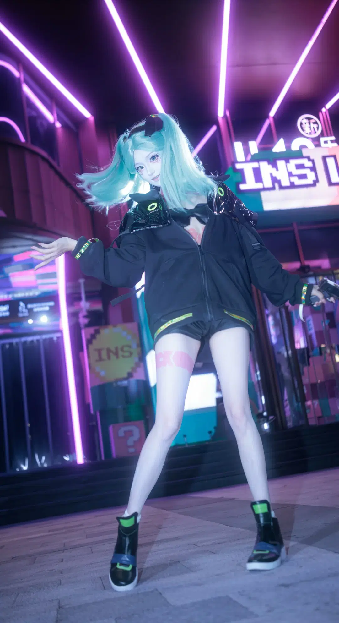 【丽贝卡cos】赛博朋克边缘行者里的夜之城少女 - 在线只有5分钟 - 第6张