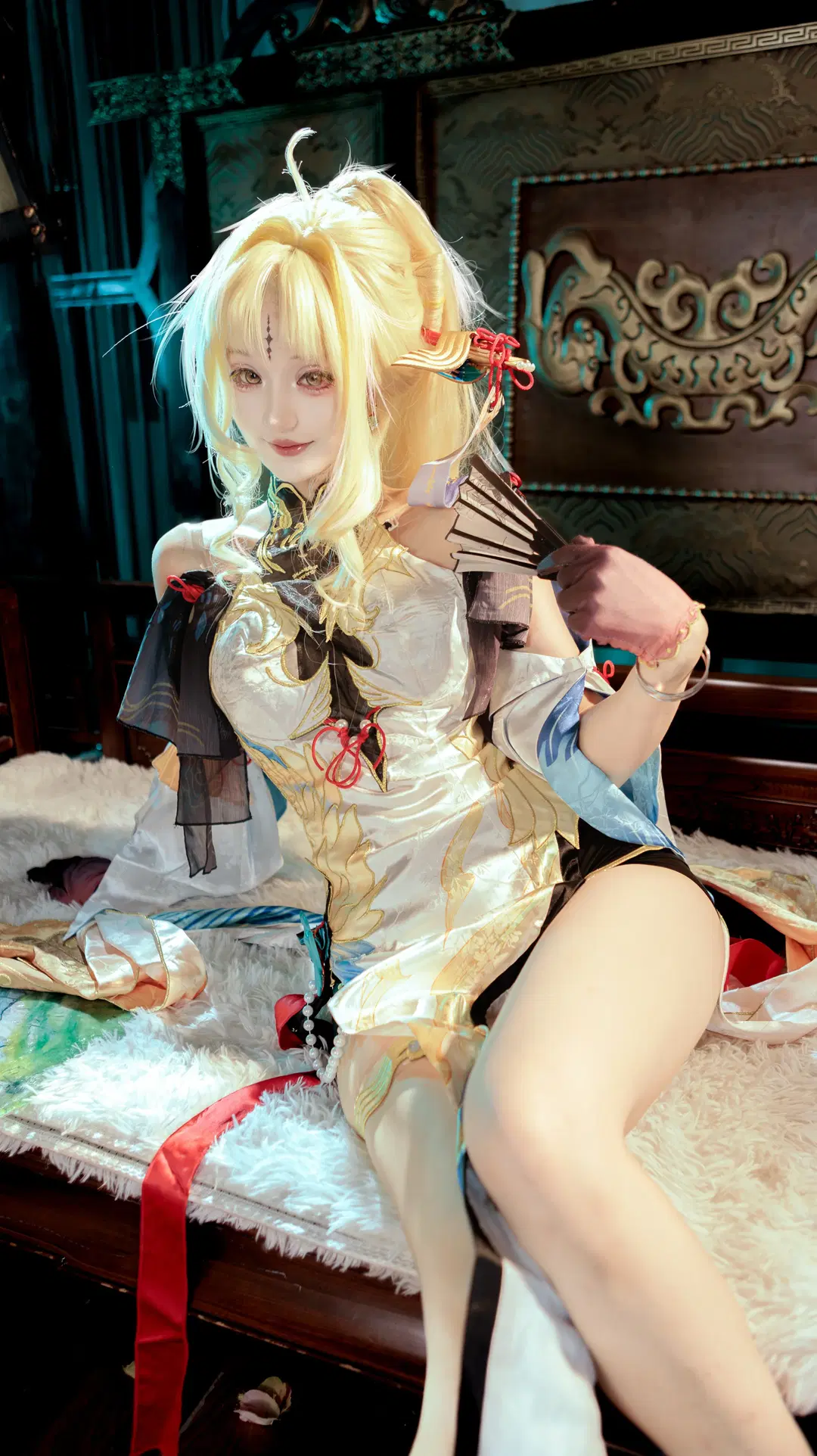 鳴潮, コスプレ写真, 古風, ストッキング, 穂穂コスプレ
