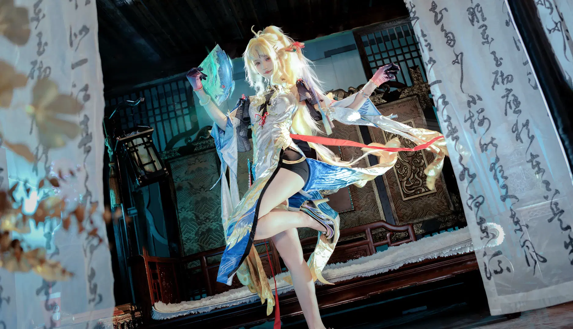 【穂穂コスプレ】『鳴潮』の古典的風情、躍動と柔美が交錯する光と影 - 在线只有5分钟 - 3枚目