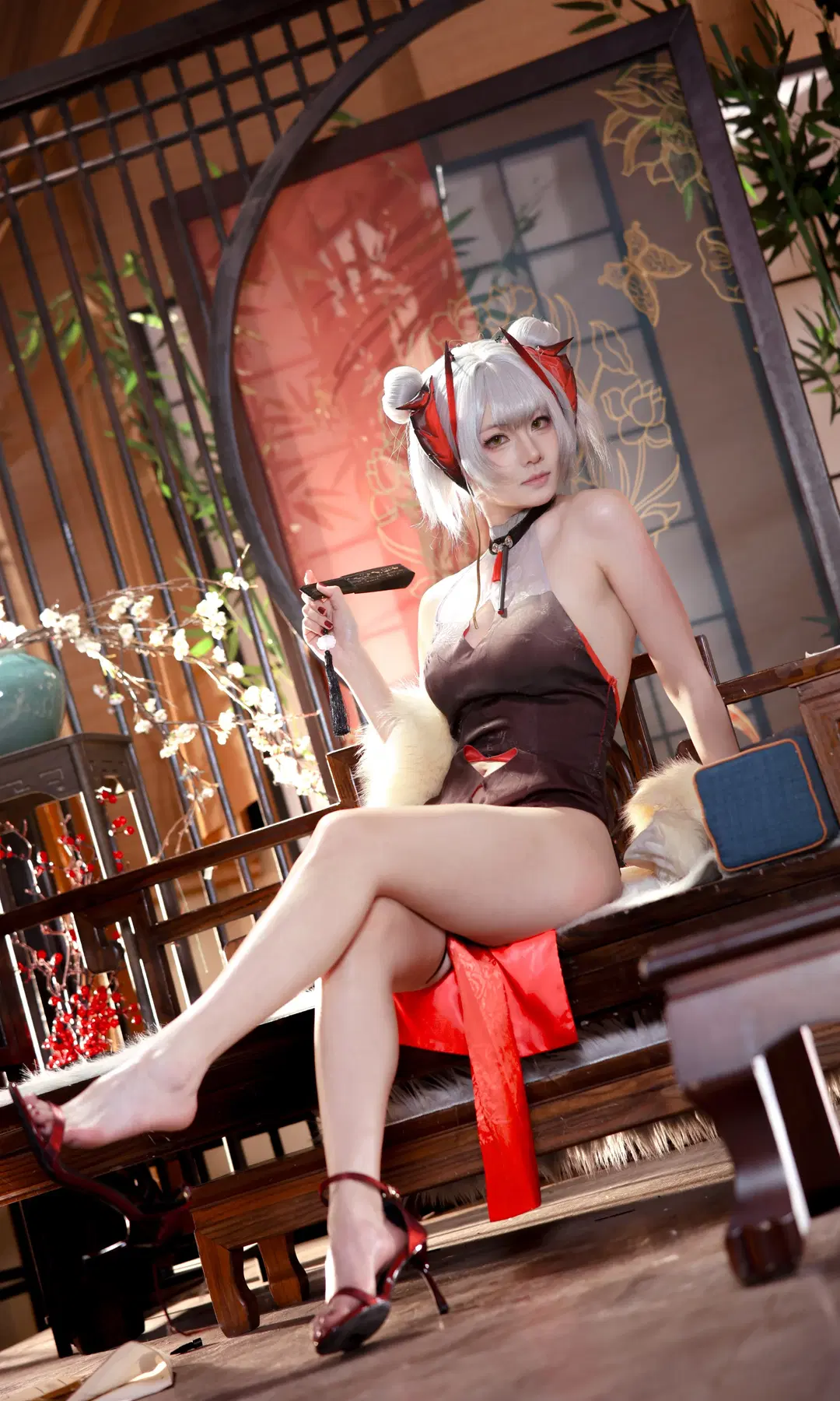 Cosplay photoshoot, Qipao, Arknights, Wcos, Beautiful legs