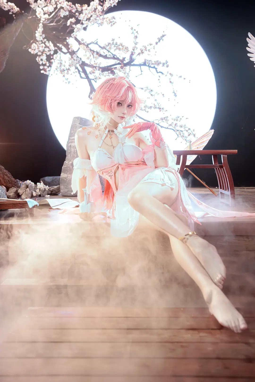 鸣潮, cosplay, 长离cos, 长离泳装, 梦幻仙气