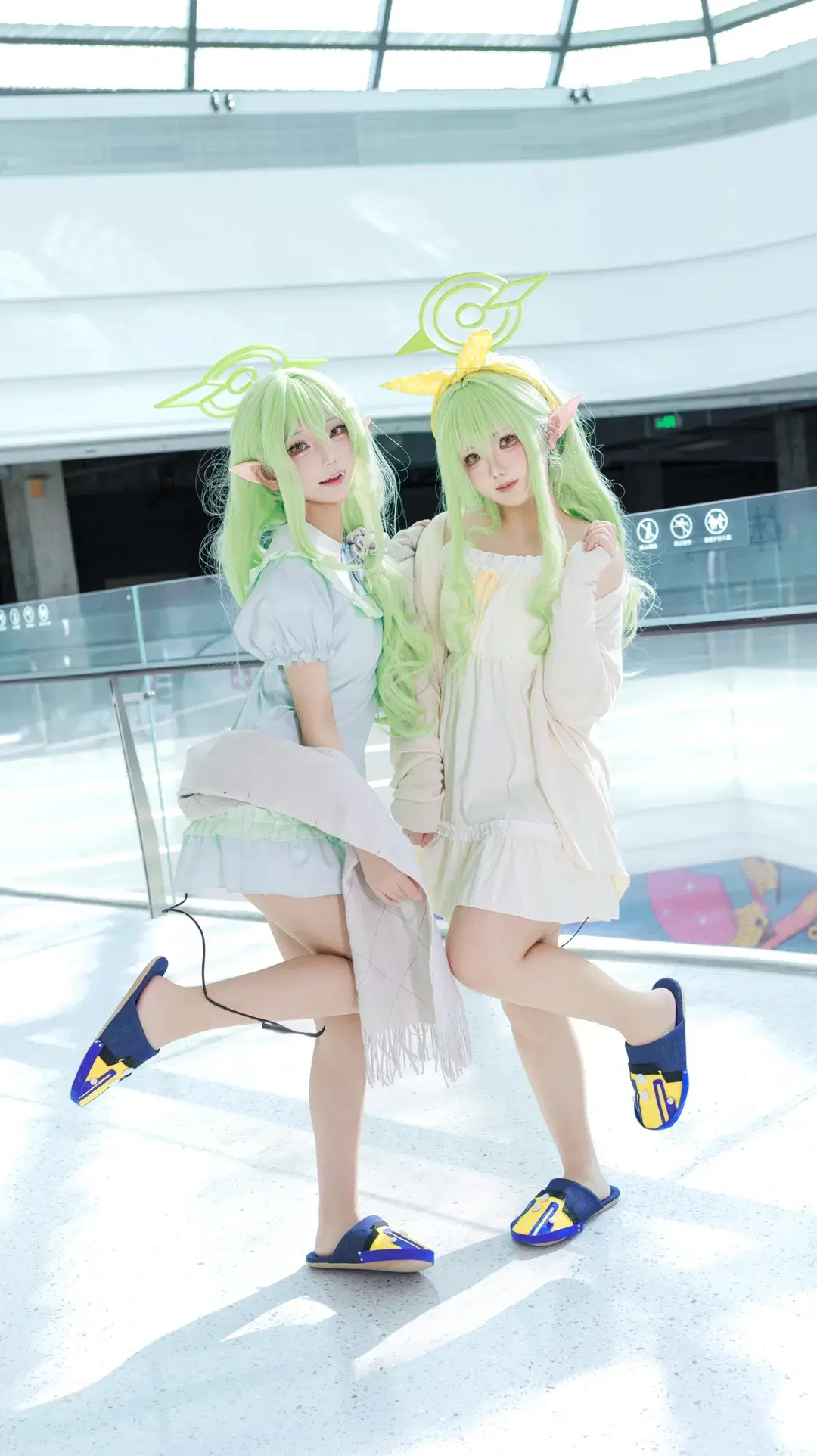 cosplay, Blue Archive, Tachibana Nozomi cosplay, Tachibana Hikari cosplay, Nozomi Tachibana pajamas