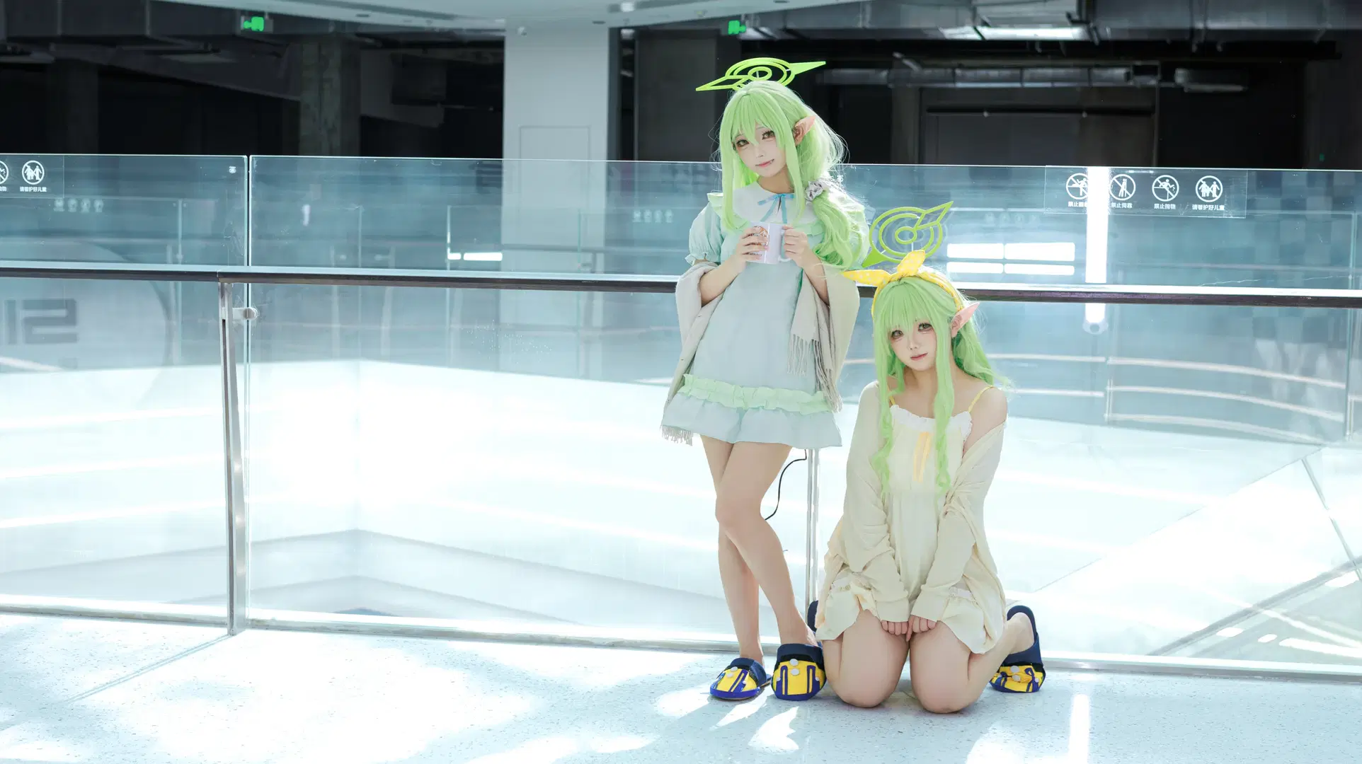 【Tachibana Nozomi cosplay & Tachibana Hikari cosplay】Blue Archive Highlander Twins Cosplay in Casual Loungewear by 在线只有5分钟 - Image 3