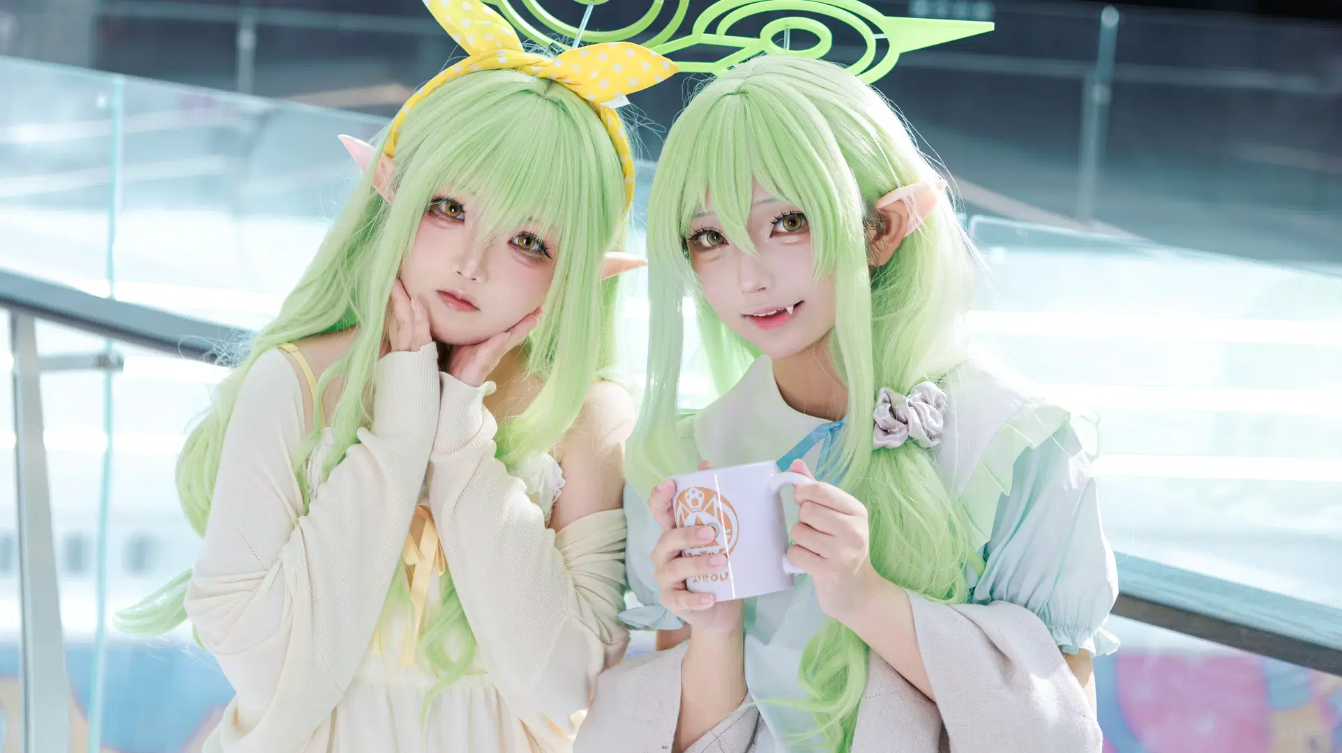【Tachibana Nozomi cosplay & Tachibana Hikari cosplay】Blue Archive Highlander Twins Cosplay in Casual Loungewear by 在线只有5分钟 - Image 5