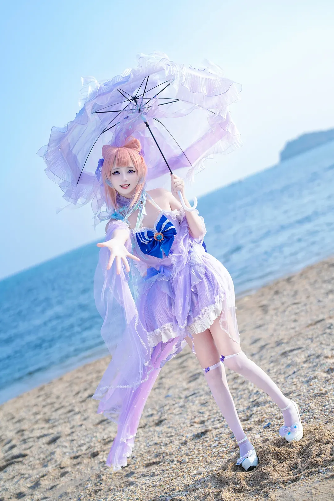 原神, 珊瑚宮心海 コスプレ, 二次元コスプレ, 白ストッキング, 心海 ウェディングドレス - 2枚目