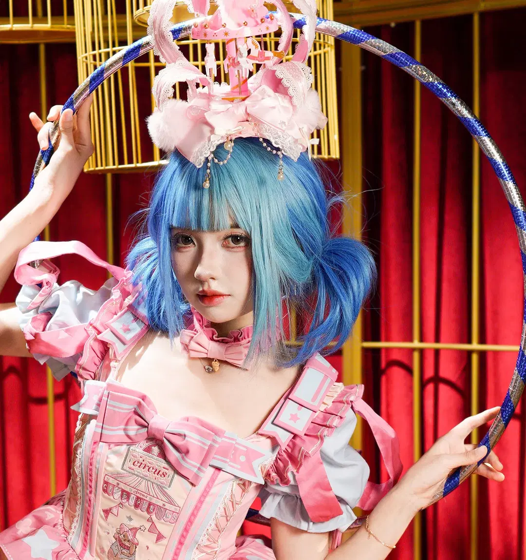 【ロリータ】青髪ツインテールの幻想サーカス、甘辛系女子のサーカス写真撮影記録 - 猫活150 - 2枚目