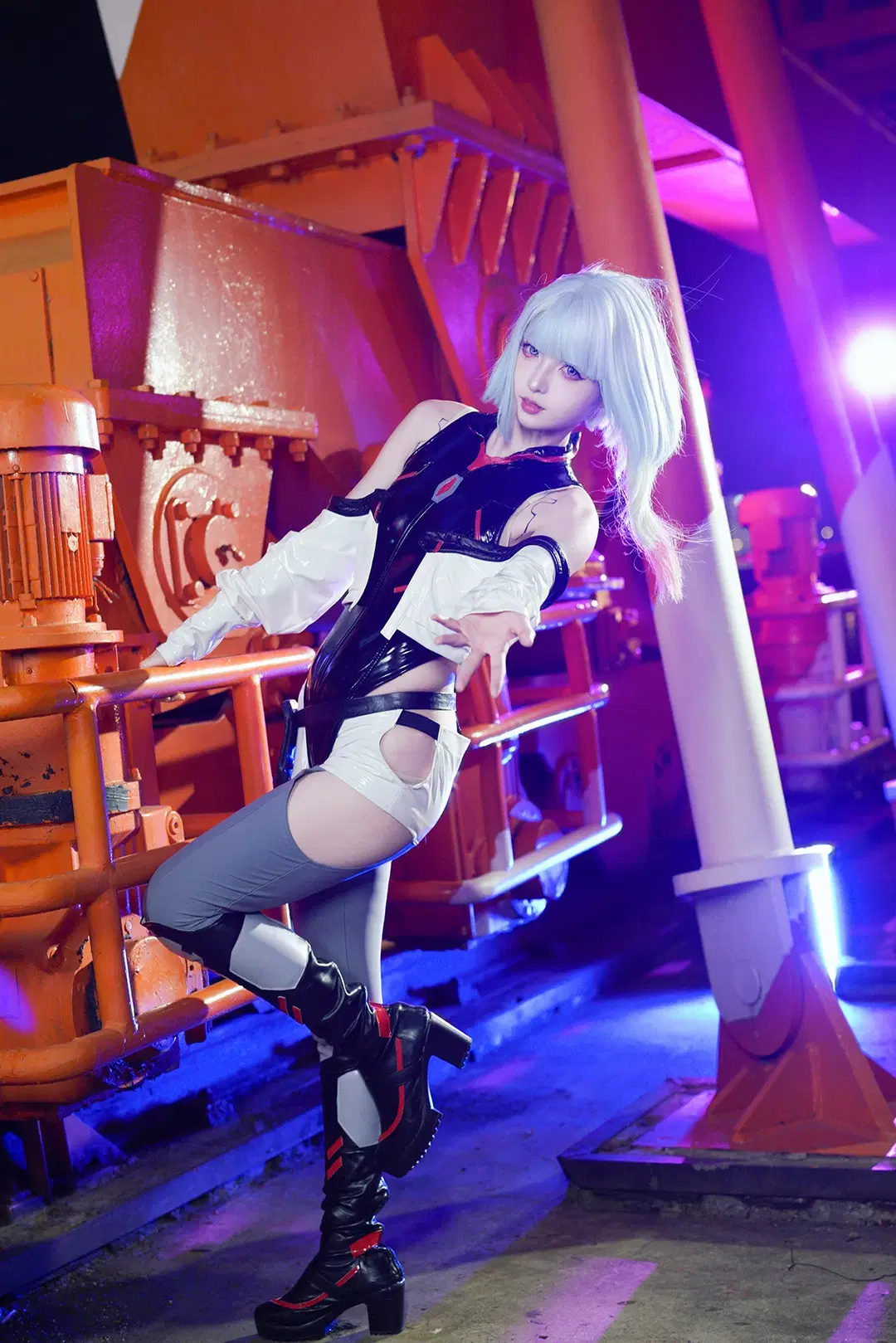 [Lucy cosplay] Cyberpunk: Edgerunners Yangpu Power Plant Night Shoot by 猫活150 - Image 10