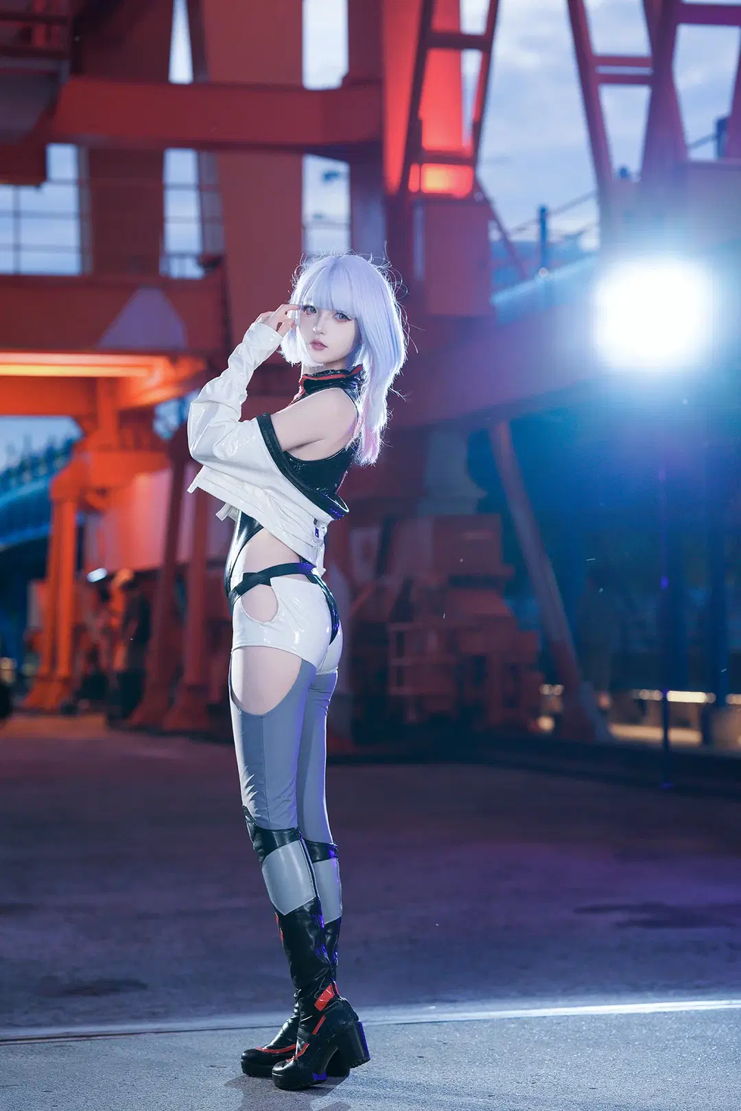 [Lucy cosplay] Cyberpunk: Edgerunners Yangpu Power Plant Night Shoot by 猫活150 - Image 11