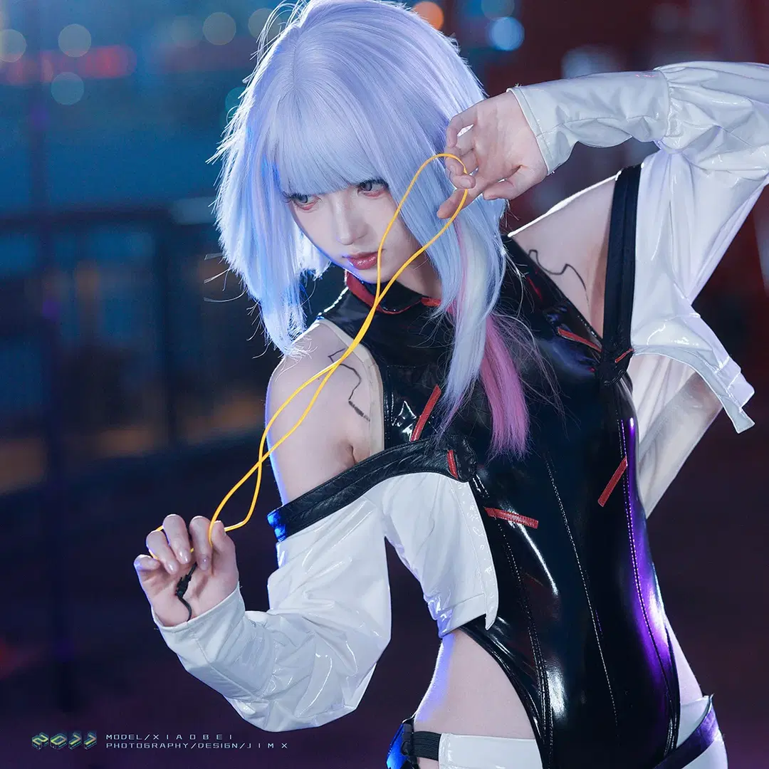 [Lucy cosplay] Cyberpunk: Edgerunners Yangpu Power Plant Night Shoot by 猫活150 - Image 3