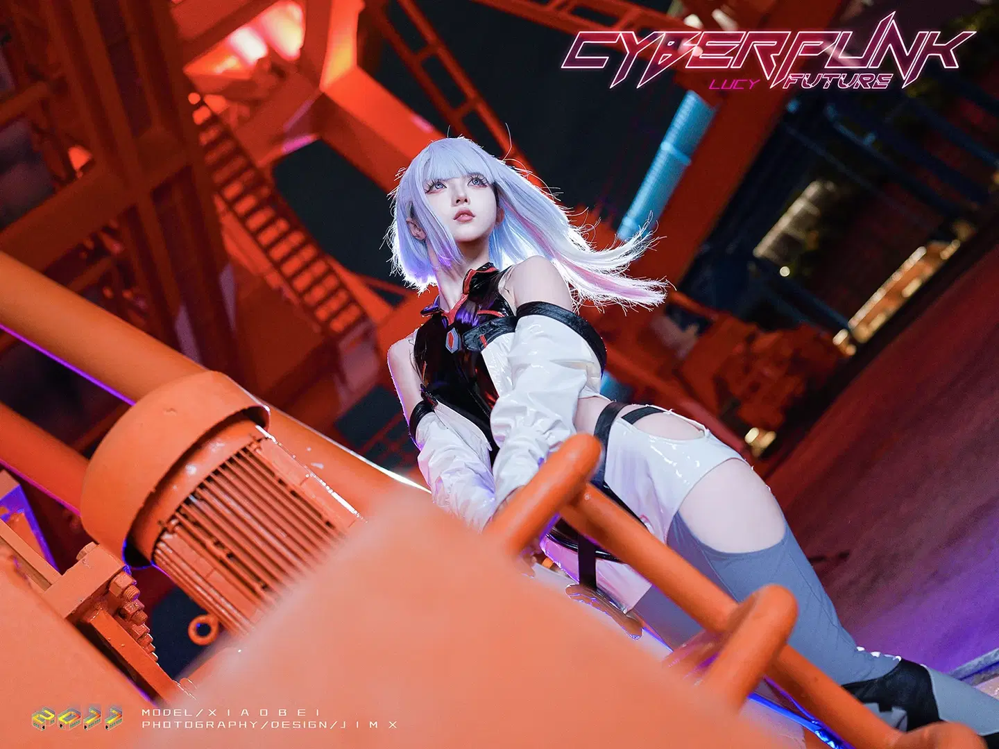 [Lucy cosplay] Cyberpunk: Edgerunners Yangpu Power Plant Night Shoot by 猫活150 - Image 4