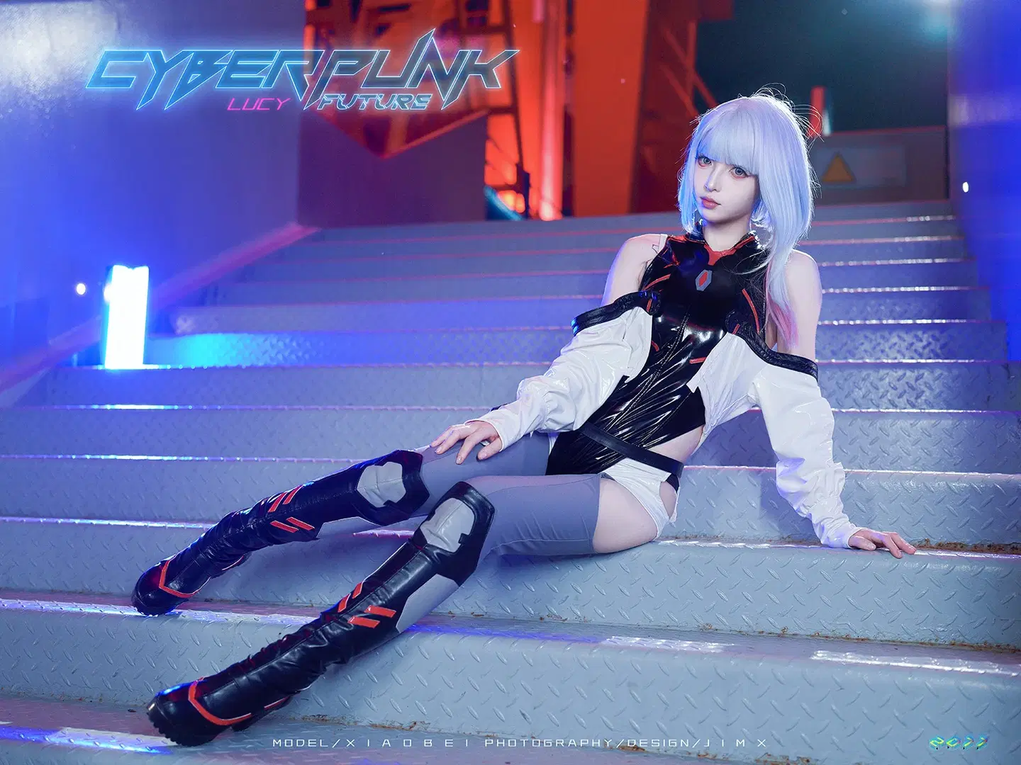 [Lucy cosplay] Cyberpunk: Edgerunners Yangpu Power Plant Night Shoot by 猫活150 - Image 6
