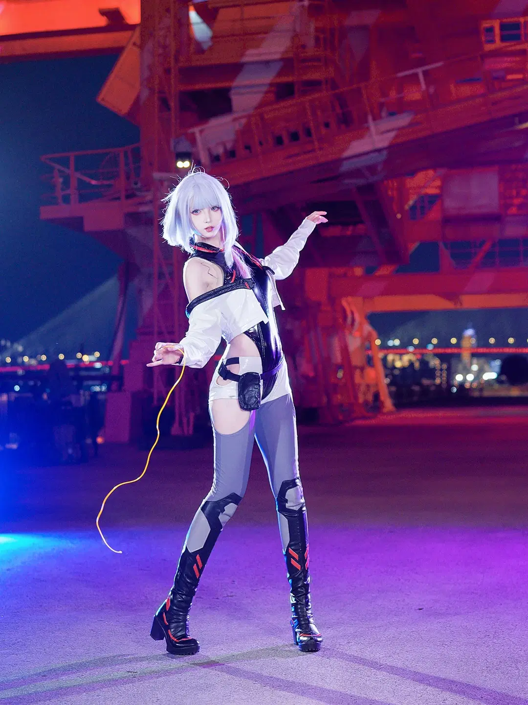 [Lucy cosplay] Cyberpunk: Edgerunners Yangpu Power Plant Night Shoot by 猫活150 - Image 7