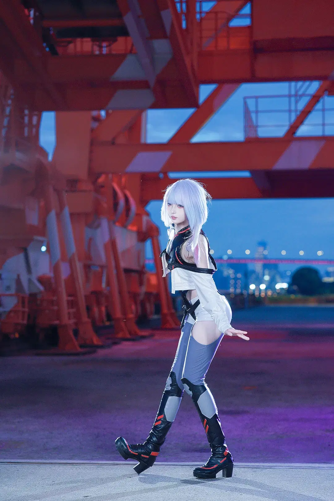 [Lucy cosplay] Cyberpunk: Edgerunners Yangpu Power Plant Night Shoot by 猫活150 - Image 9