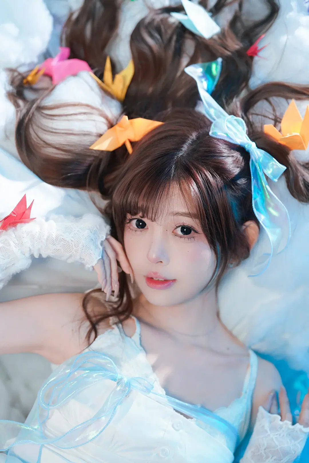 cosplay, 氛围感写真, 梦幻写真, 千纸鹤, 梦核写真
