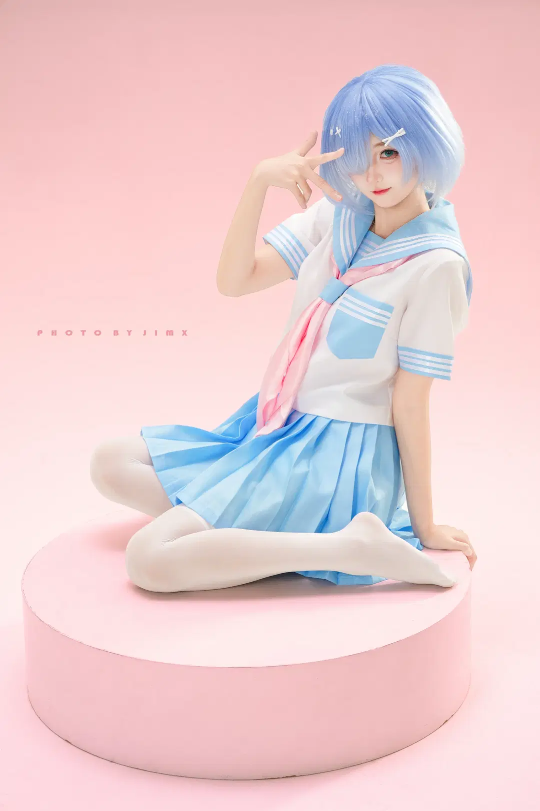 【雷姆cos】白棚粉調水手服，甜度拉滿 - 猫活150 - 第2張