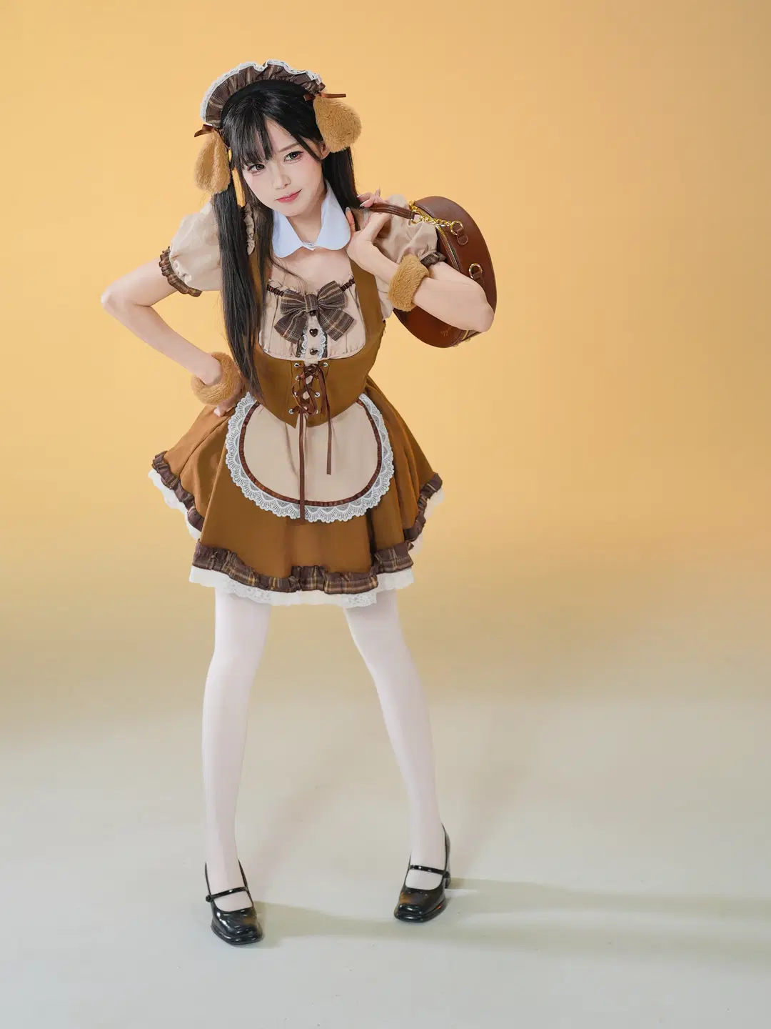 柴犬メイド服とリラックマの白ホリ撮影記録、癒やしと元気の二次元コスプレ - 猫活150 - 2枚目